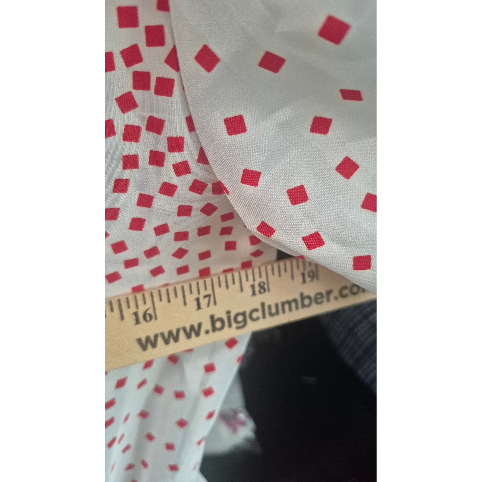 Sweetbriar Vintage Cottagecore Dress Red White Geometric Square Dot Midi 80s 90s