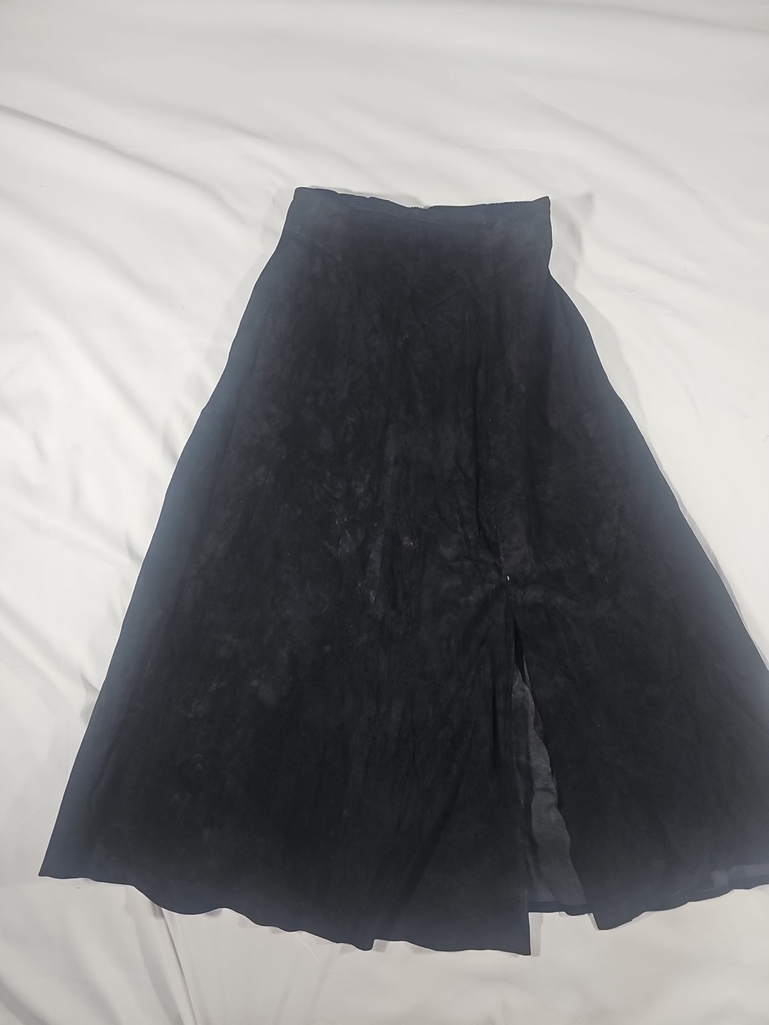 Vintage Positano Pelle Leather High Waist Skirt Size Medium Old Money /goth