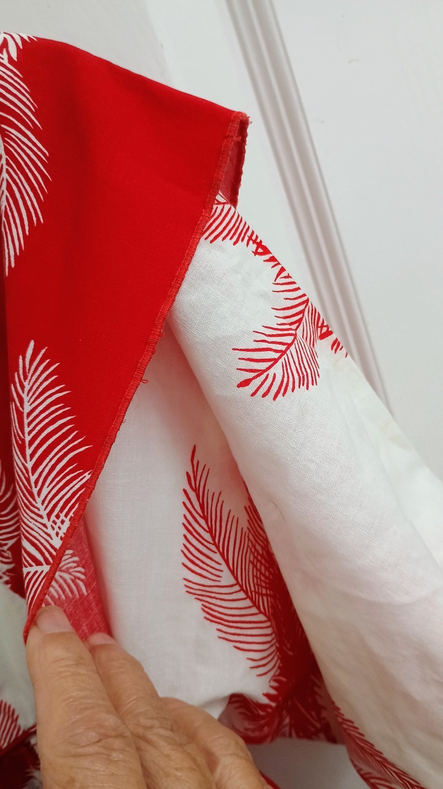 Hawaii Palm Tree Tropicana Long Dress size Large 1960’s