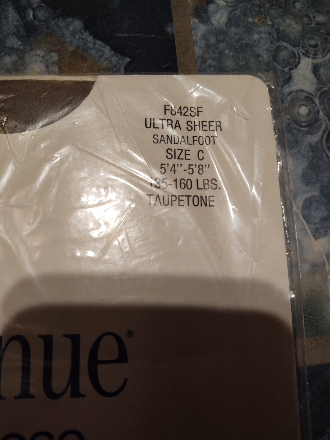 Vintage Park Avenue Ultra Sheer Taupetone Panti-hose Size C Sandalfoot New