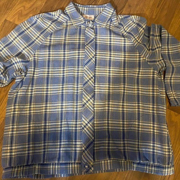 Vintage light weight plaid jacket