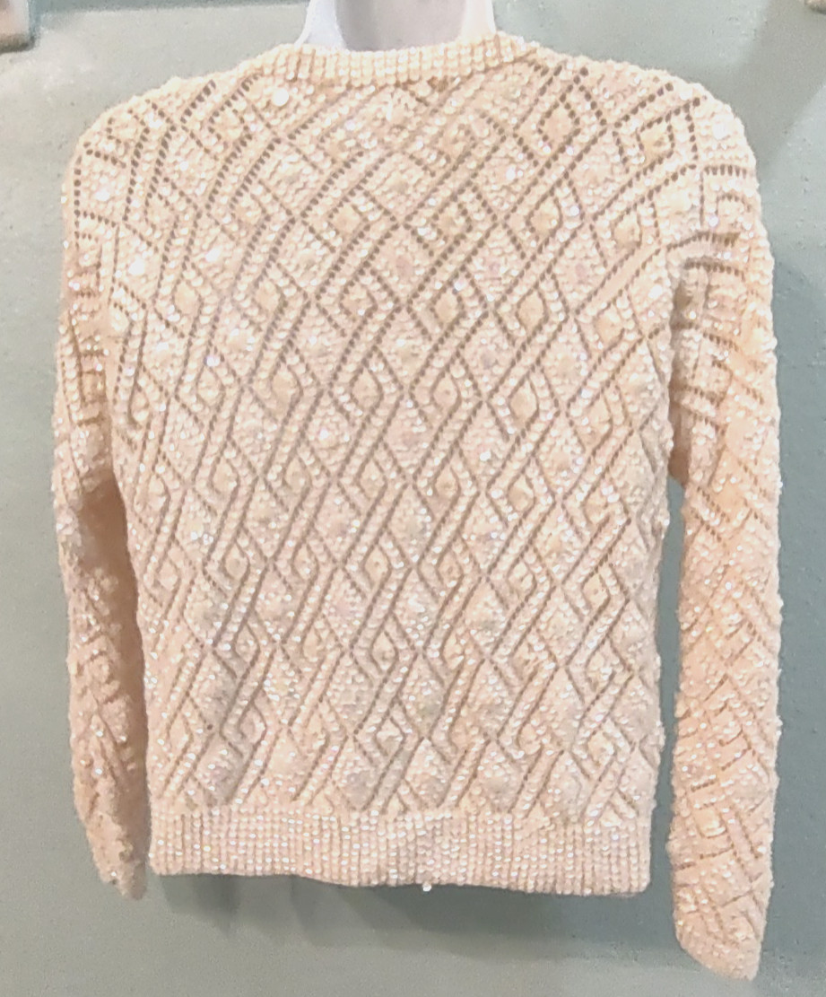 Vintage Sequinn Sweater JACKET CAVANAGHS 50’S 60s Hollywood Glam VTG