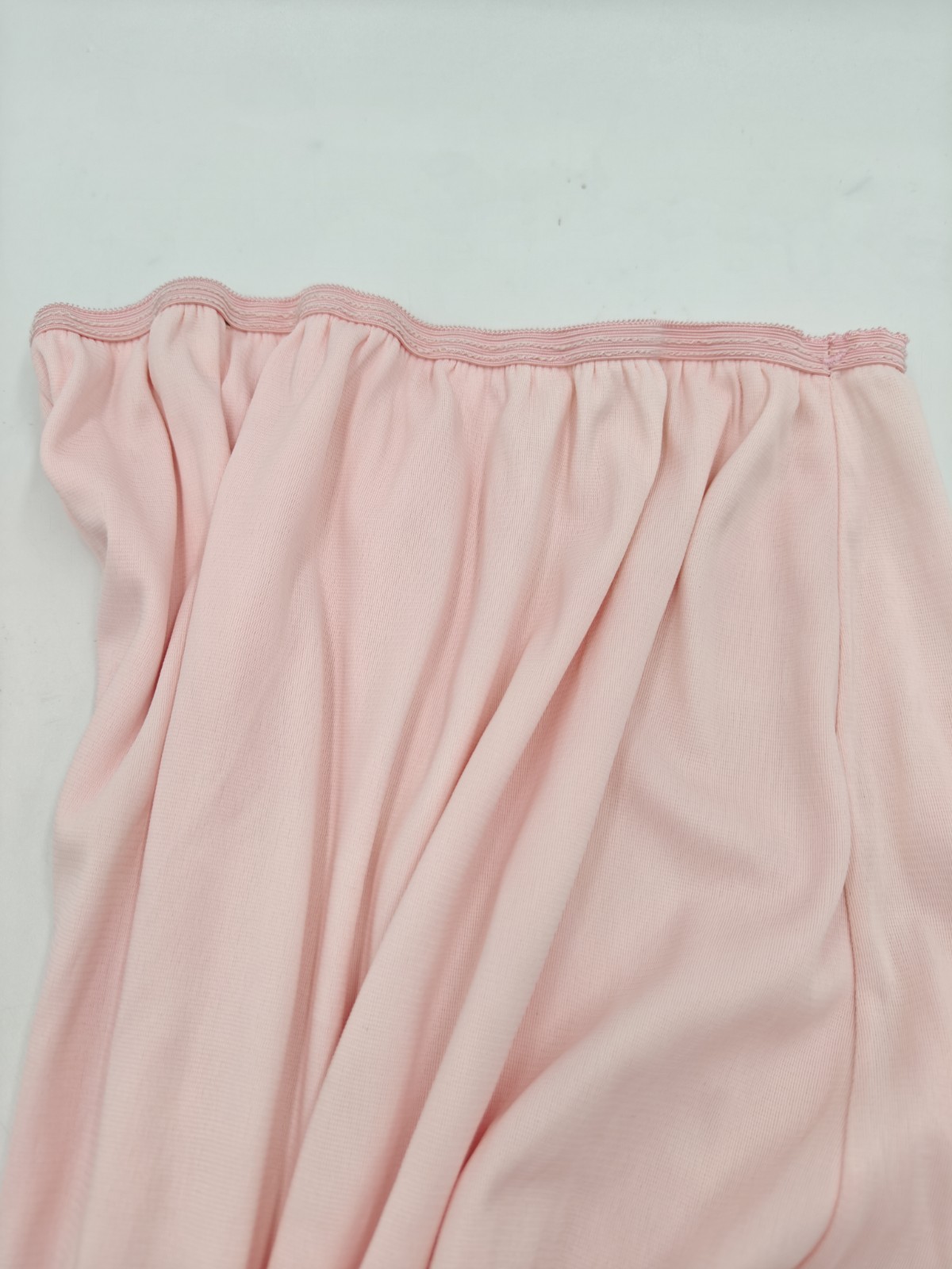 Vintage Pink Half Slip Skirt The Lace Inset & Pleated With Lace Hem Medium