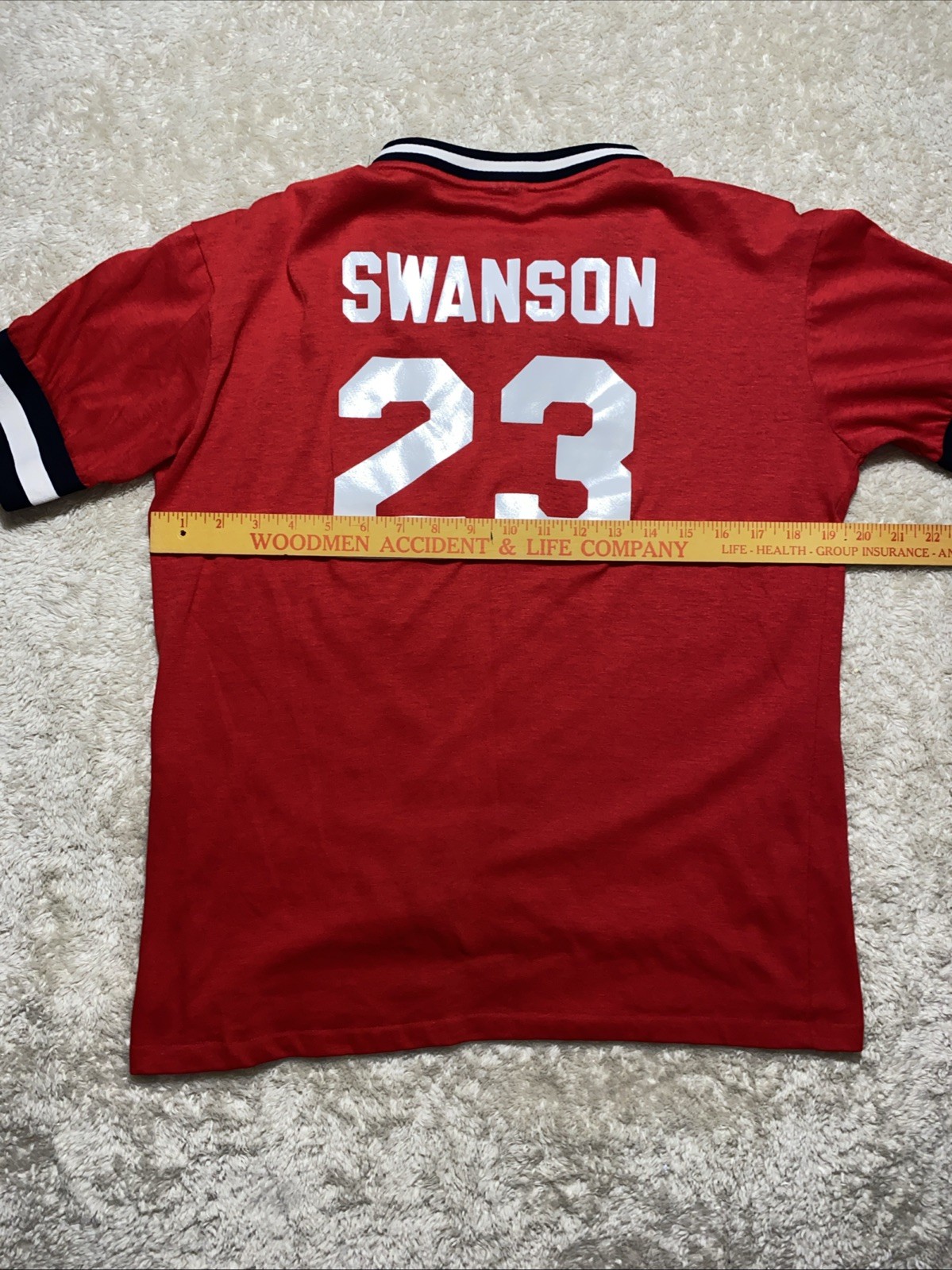 80s Vintage Swingster Women’s Jersey Shirt Size Large Frankfurt Basketball Red