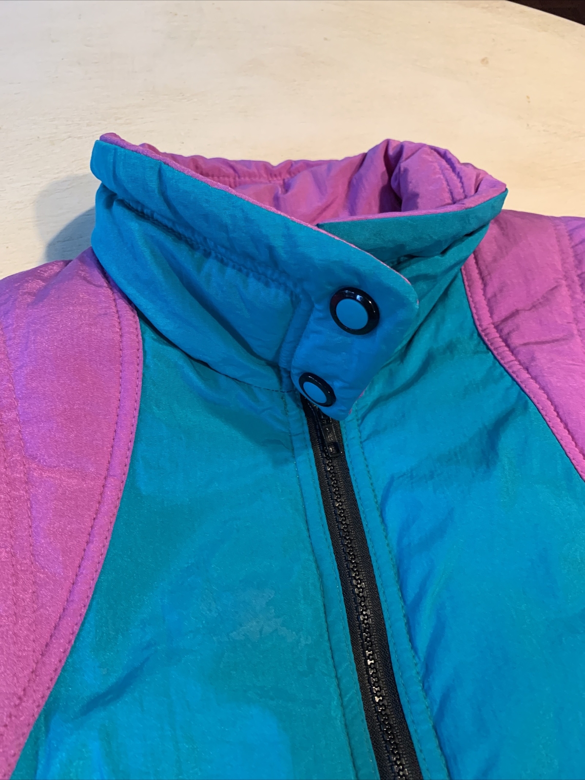 Vintage Roffe Skiwear Women’s Retro Multicolor Ski Snowboard Jacket Size 12 USA