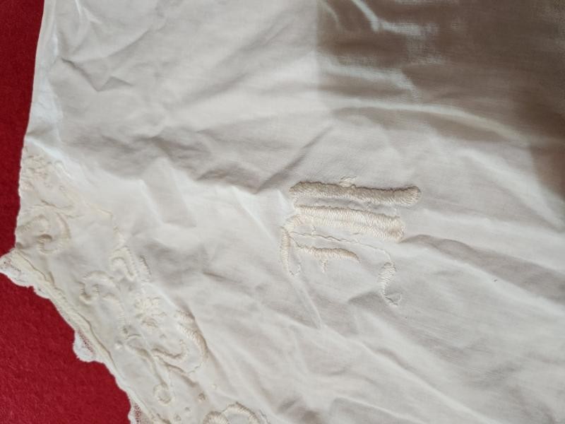 Antique Victorian cotton lace dress