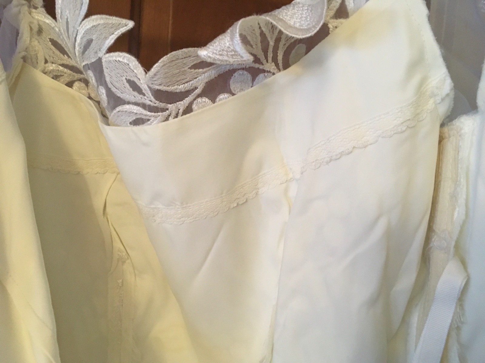VTG Late 70’s-1980s House of Bianchi Tea Length Bridal Dress XS S 4 lined