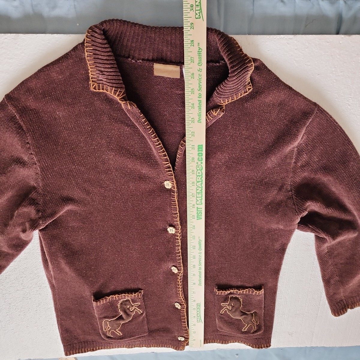 VTG Chenille Cardigan Wrangler Western Women Sz2XL BIG&TALL jacket coat sweater