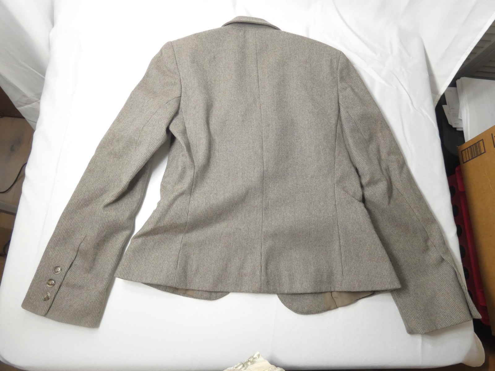 Vintage Peabody House Gray Brown 2 Piece Skirt Suit Set Jacket Size 5/6