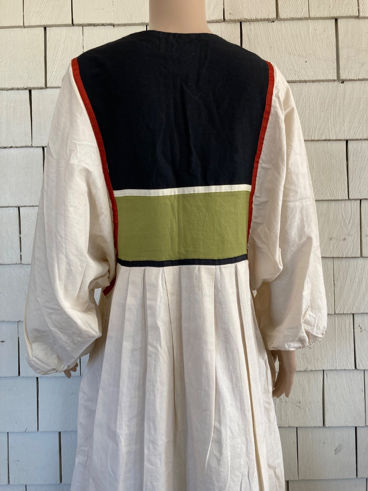 Vintage Festive Cottagecore 1970s Krist Gudnason California Dress Size Small