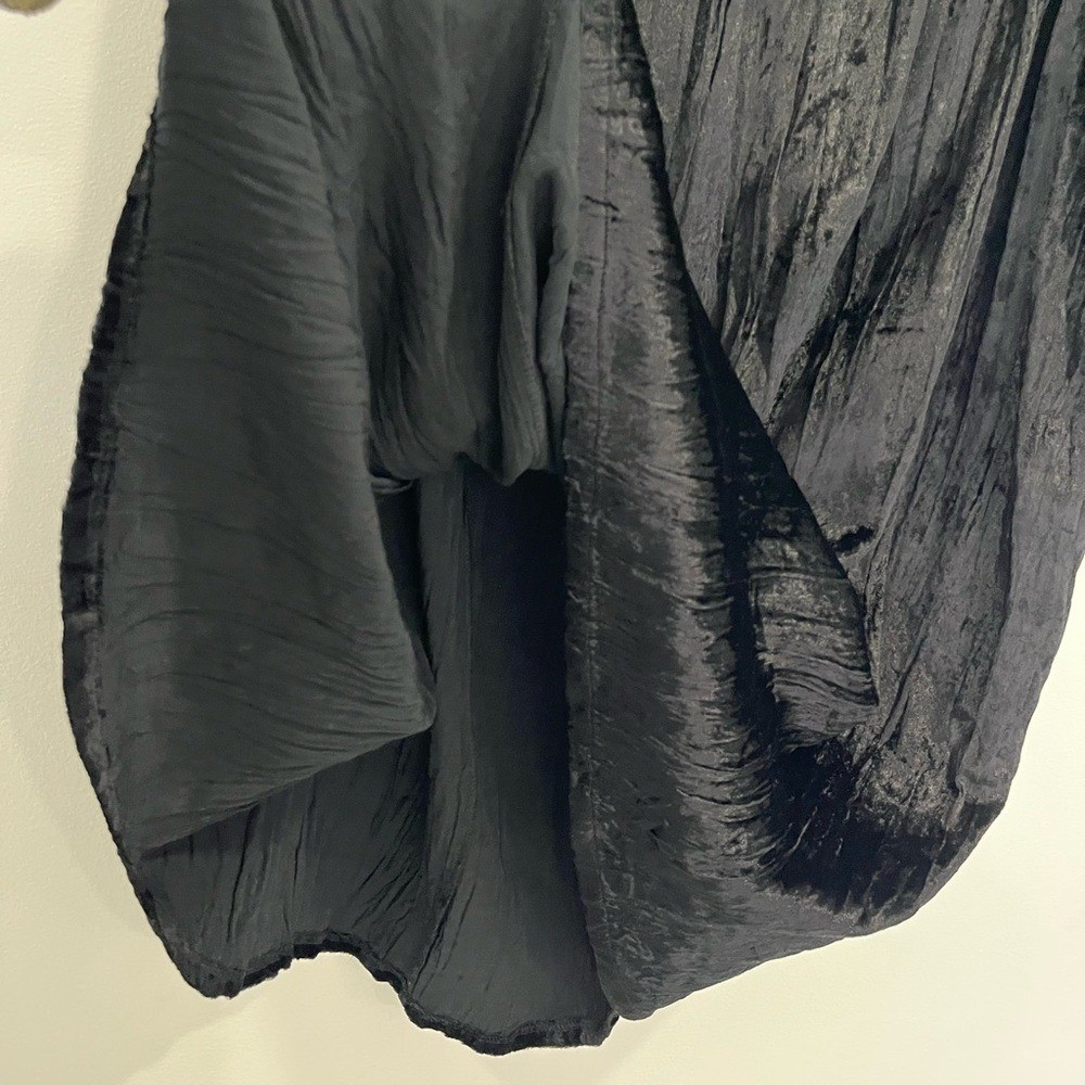 Women’s Vintage Black Velvet Skirt 26W/28W Whimsigoth Festival