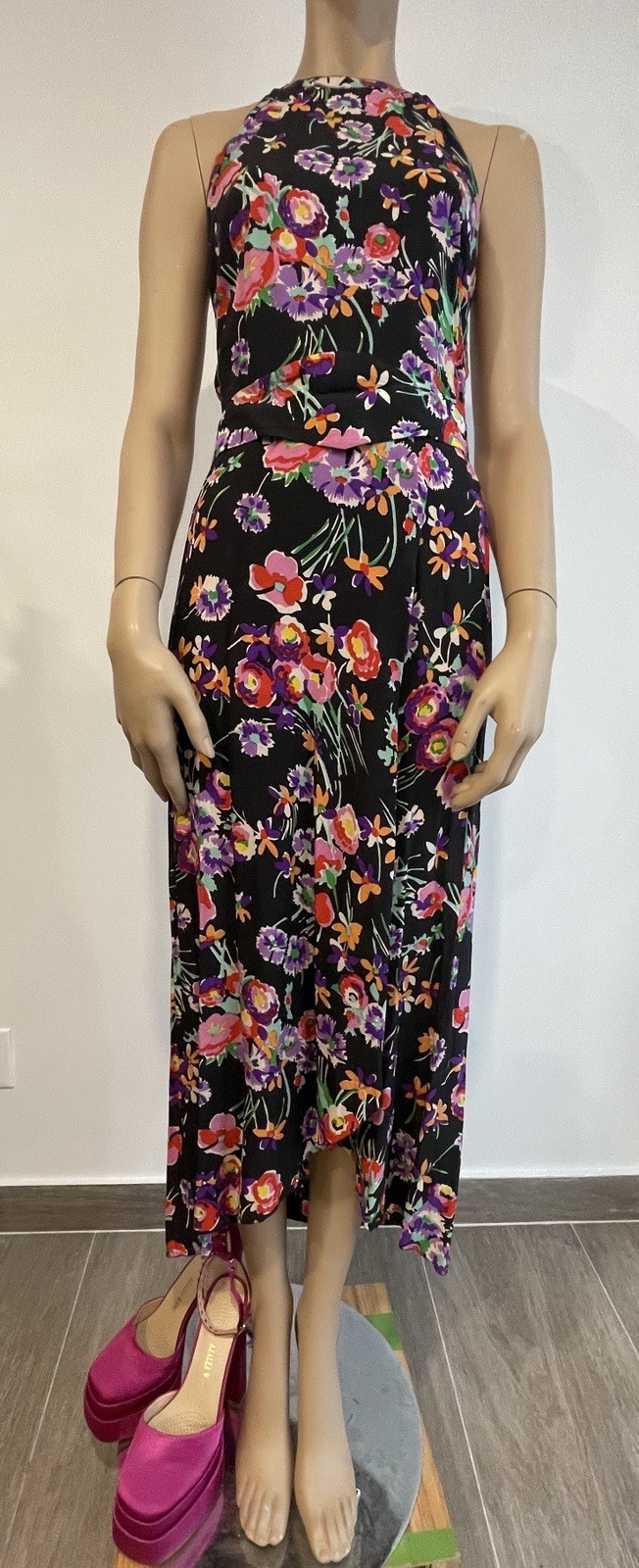 Vintage Chloe Silk Chiffon Dress, S