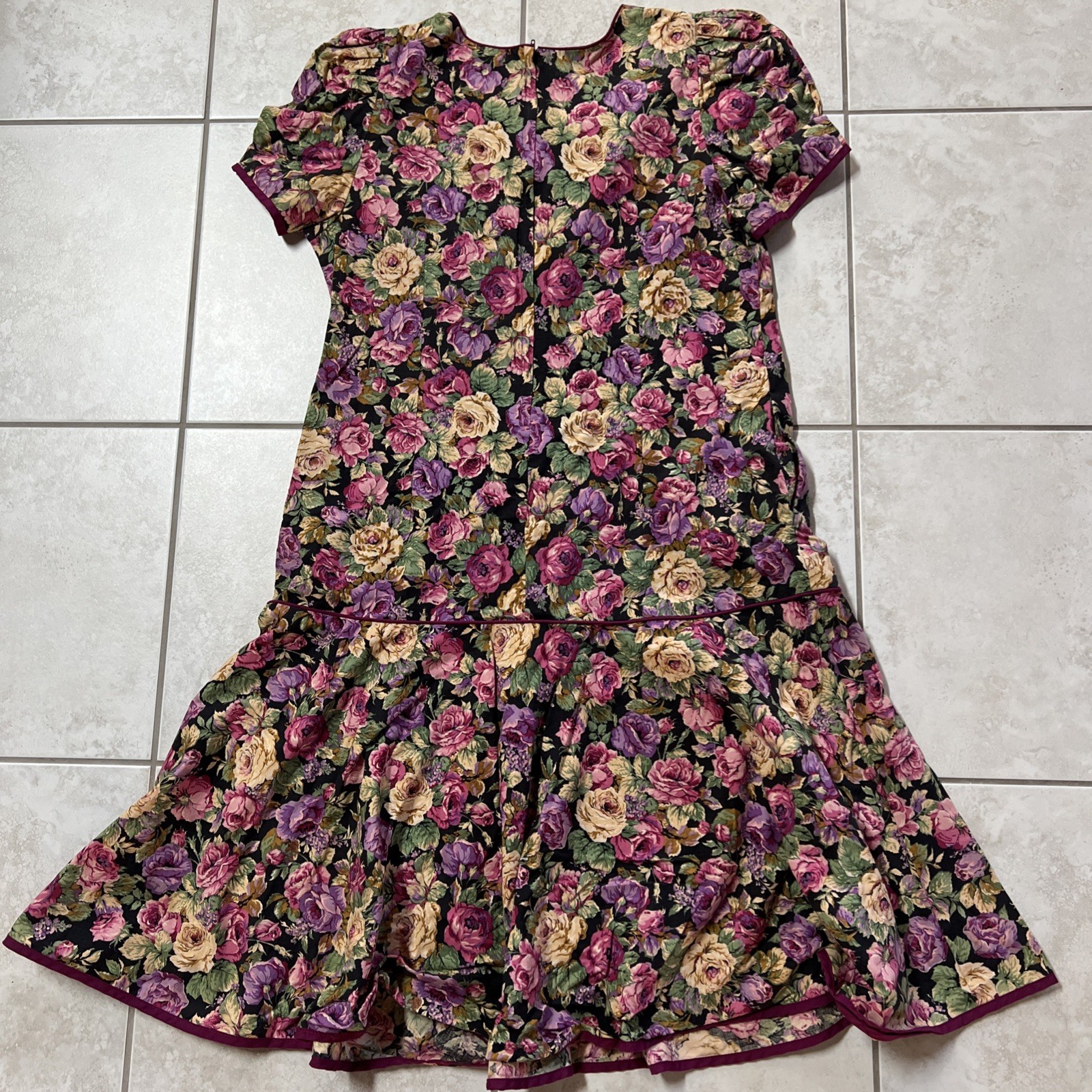 Vintage Hawaiian Dress Medium Set Of 2 Floral Colorful Long
