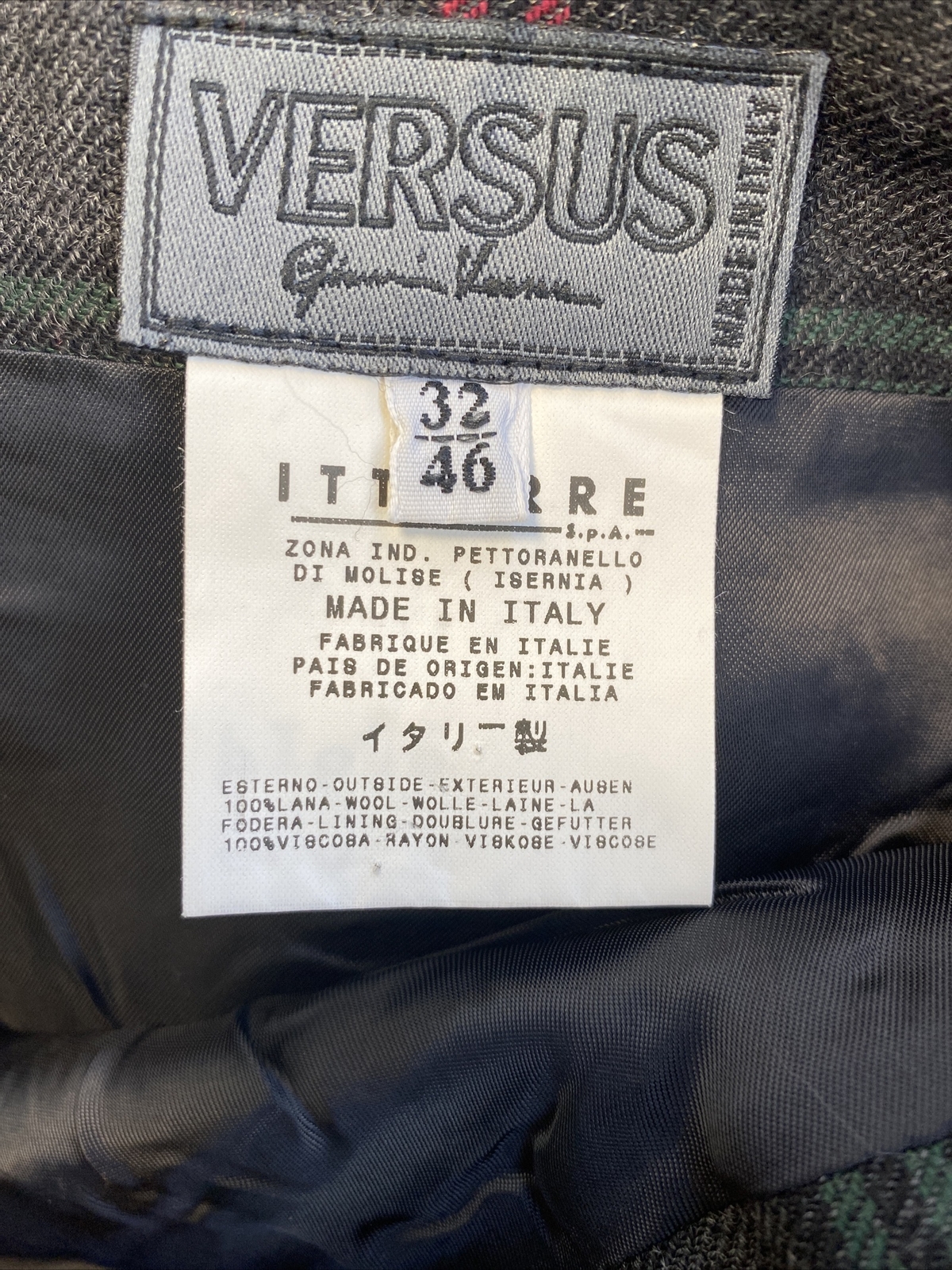 VERSUS GIANNI VERSACE GONNA DONNA WOMEN SKIRT VINTAGE JHD742