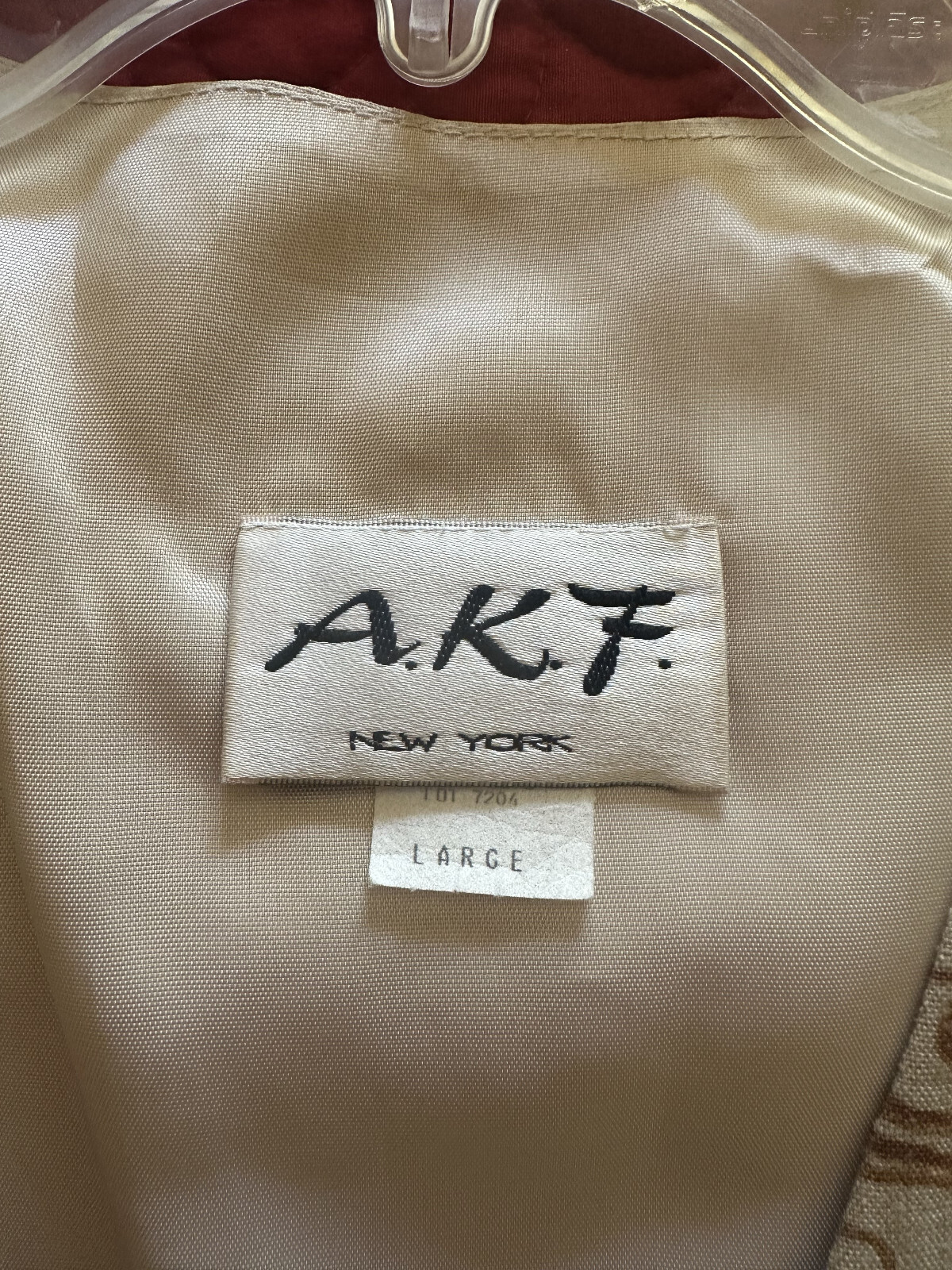 Vintage Women’s Vest 1990s A.K.F. New York Size L Multi Color