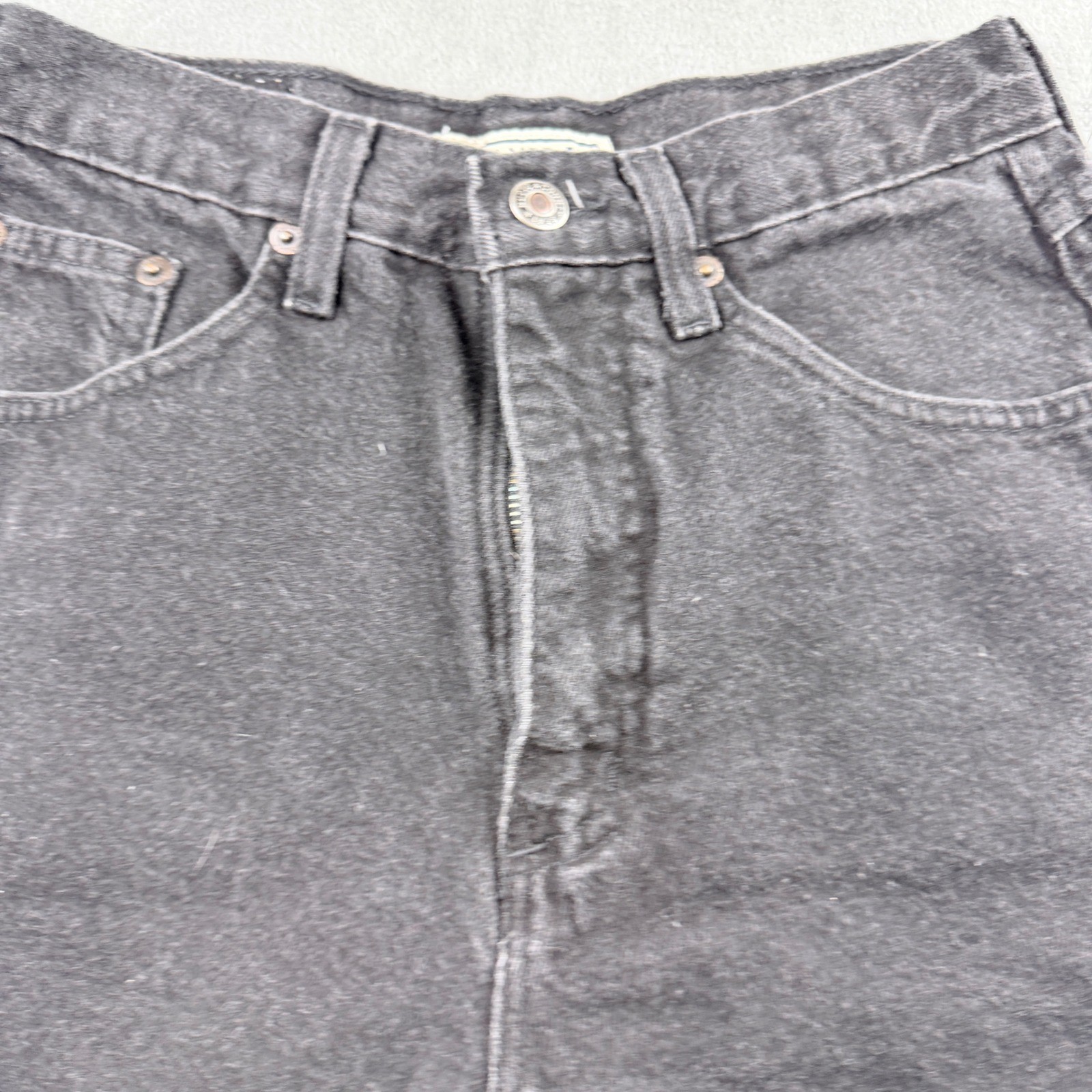 Nuovo County Seat Vintage Black Denim Shorts High Waisted Relaxed Fit Women 5/6