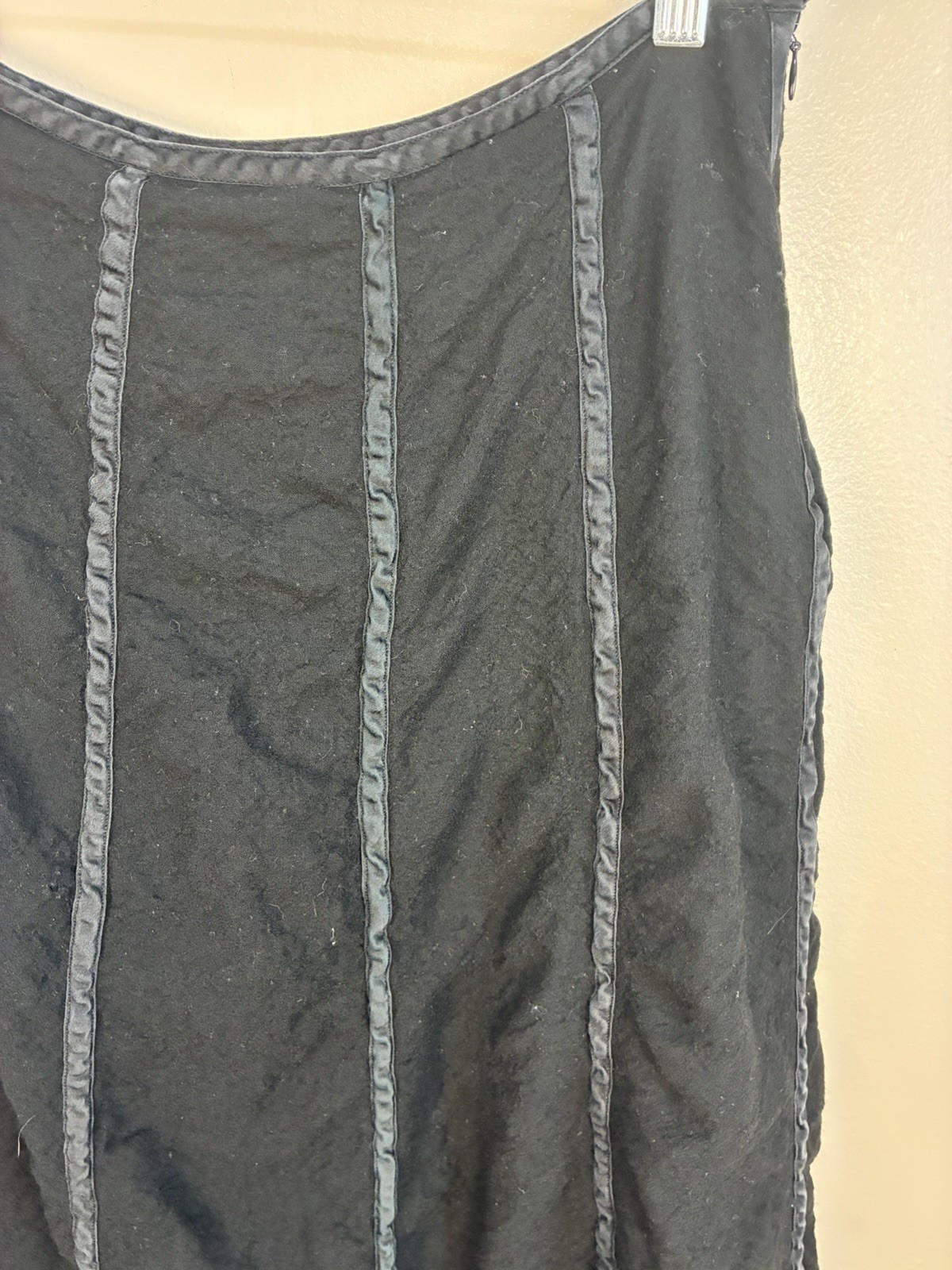 VTG Ralph Ralph Lauren Bergdorf Goodman Lightweight Wool Panel Midi Skirt 12