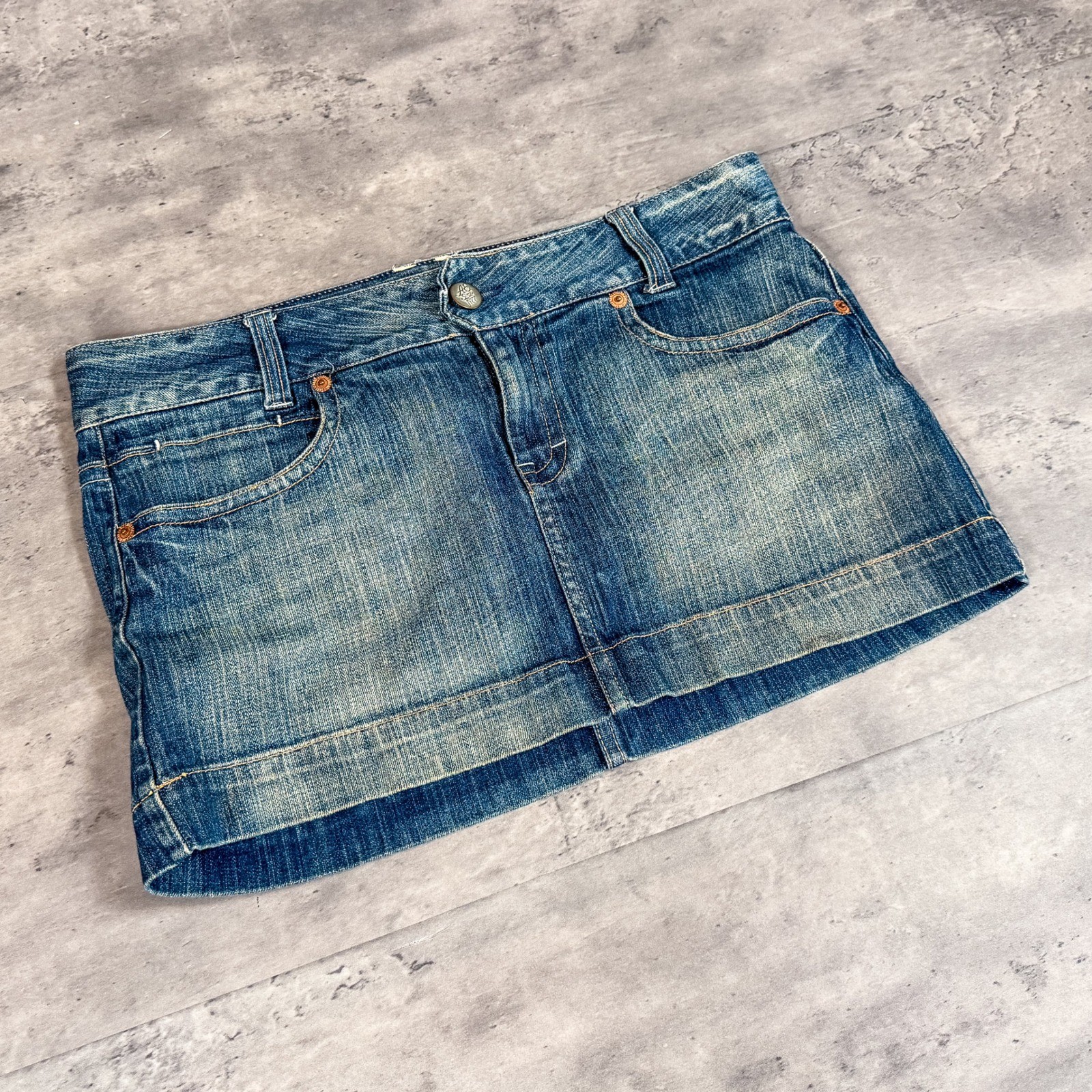 Vintage VTG Y2K 2000’s 00’s American Eagle MIni Denim Jean’s Skirt