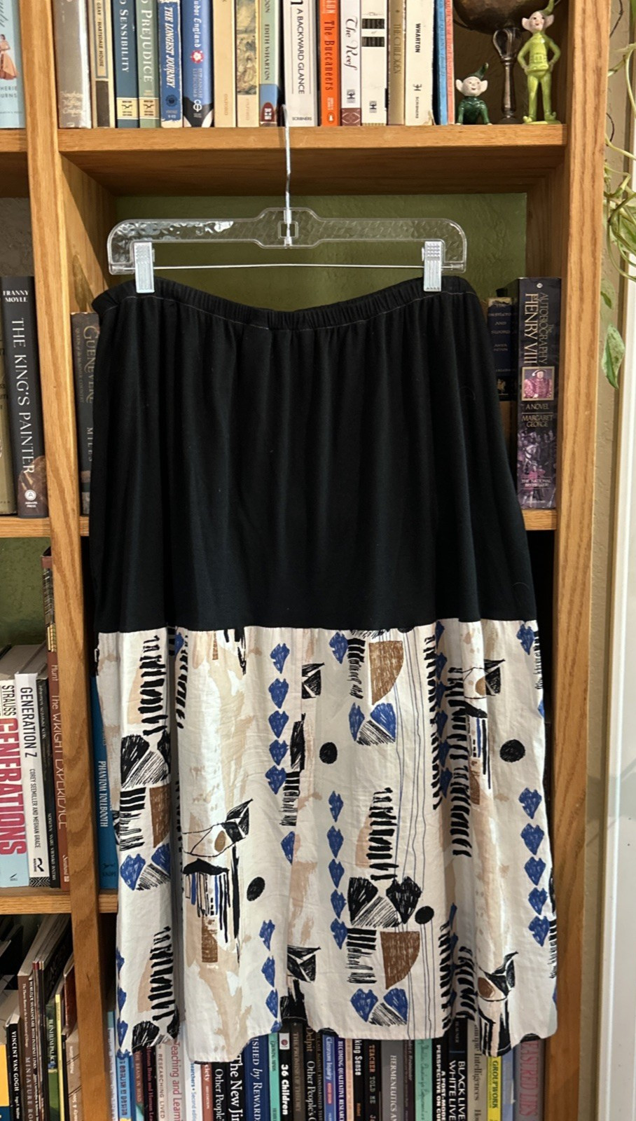 Carol Wang Mid Century Modern Skirt Vintage Fabric Size 1X Fabulous