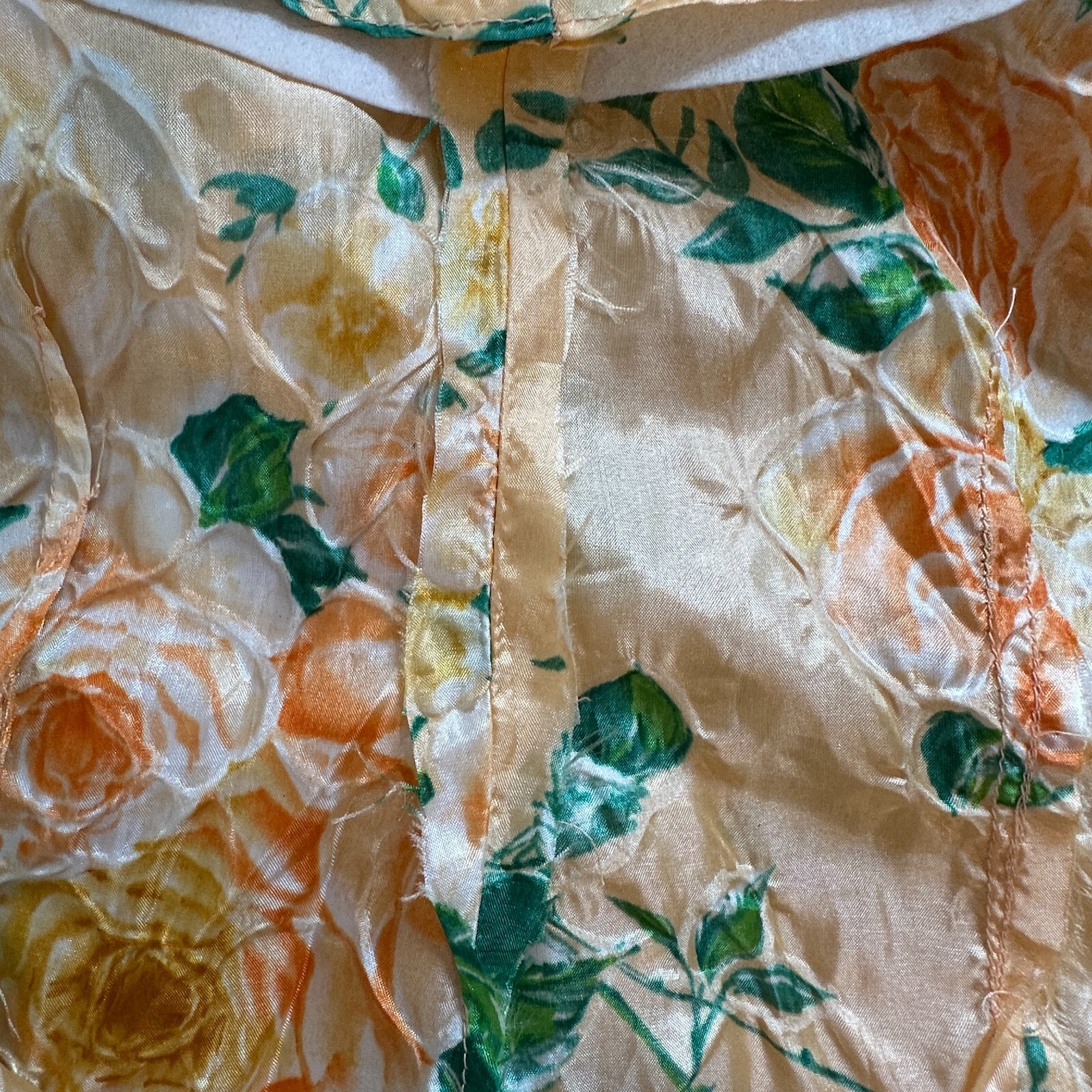 Vintage Specially Handmade By Diane Ringer S-M? Yellow Puffy Sleeve Maxi Dress