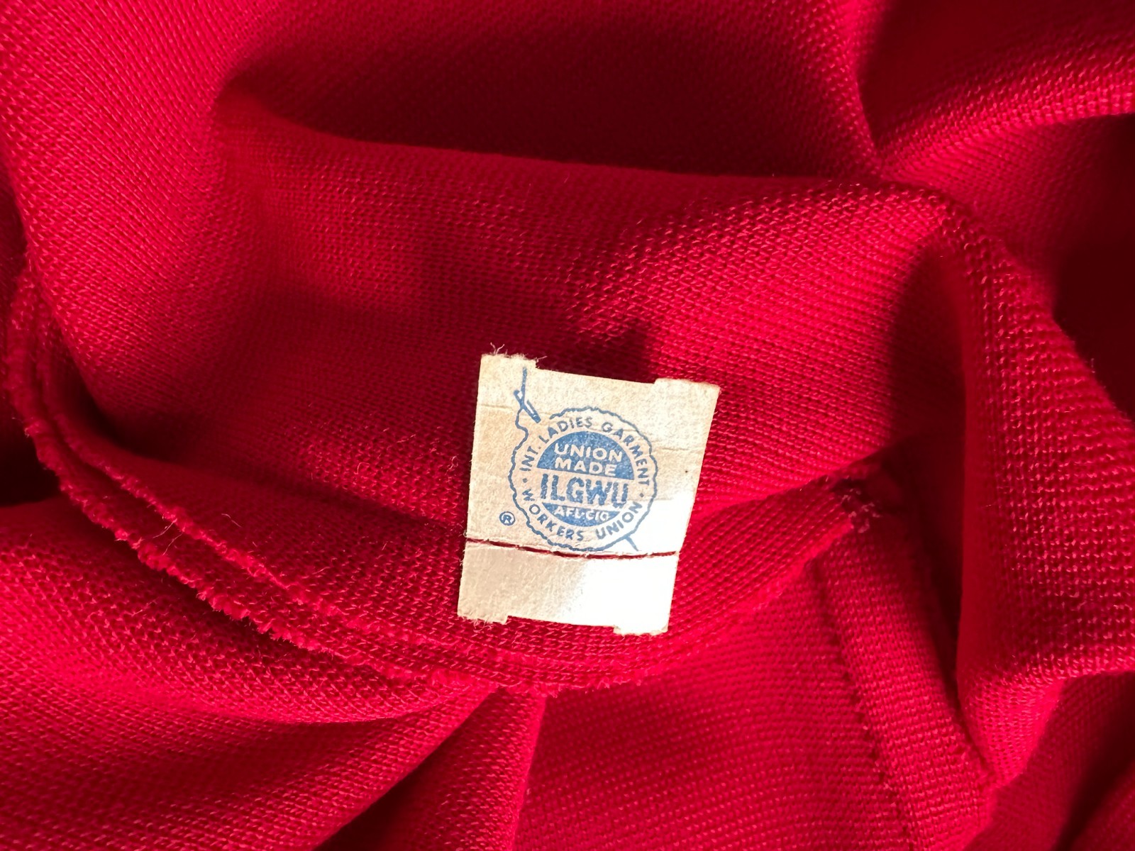 Vintage 1970s Red Heavy Knit Tank Top Queen Casuals