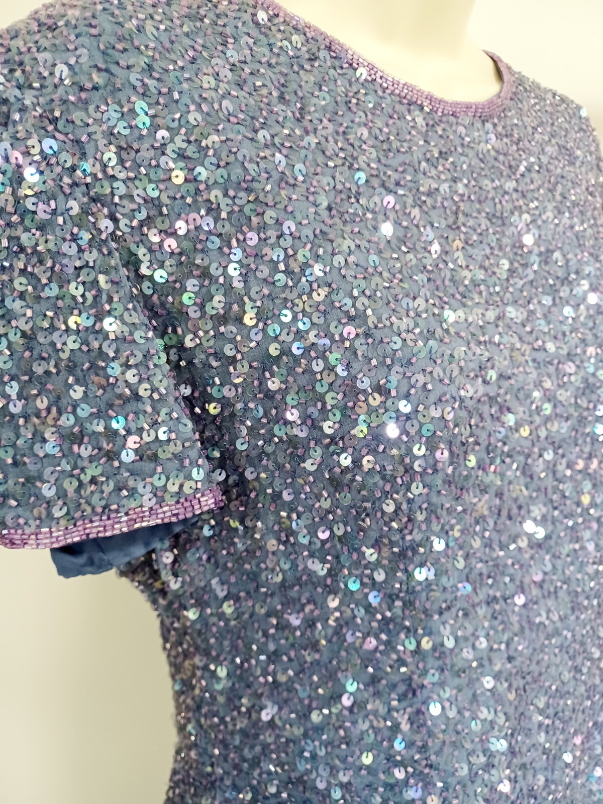 Vintage NWT Adrianna Papell Evening Formal Dress Sz 8 Silk ***SEE DESCRIPTION***