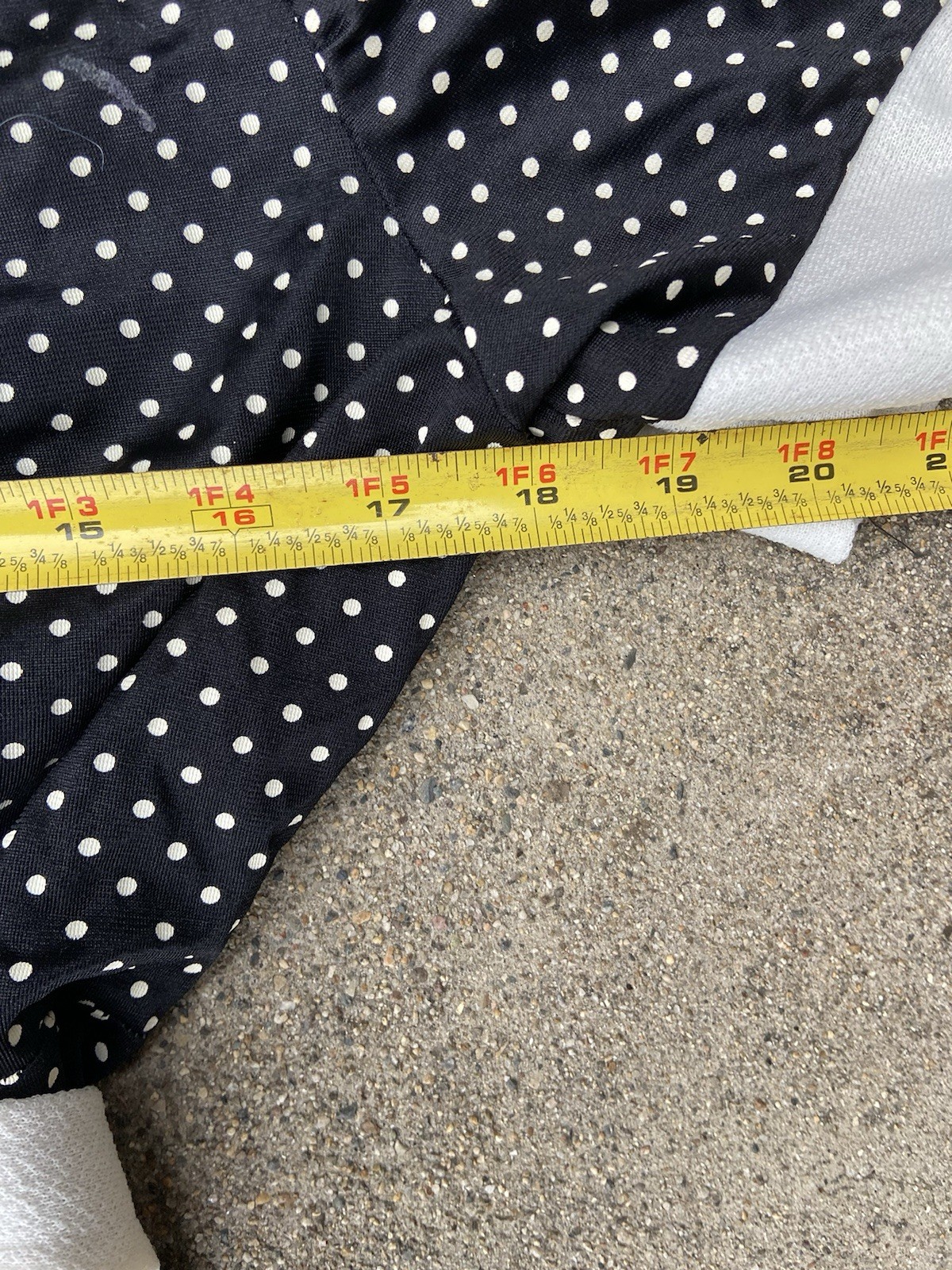 1960s Aldens Fashions Chicago black and white polka dot dress