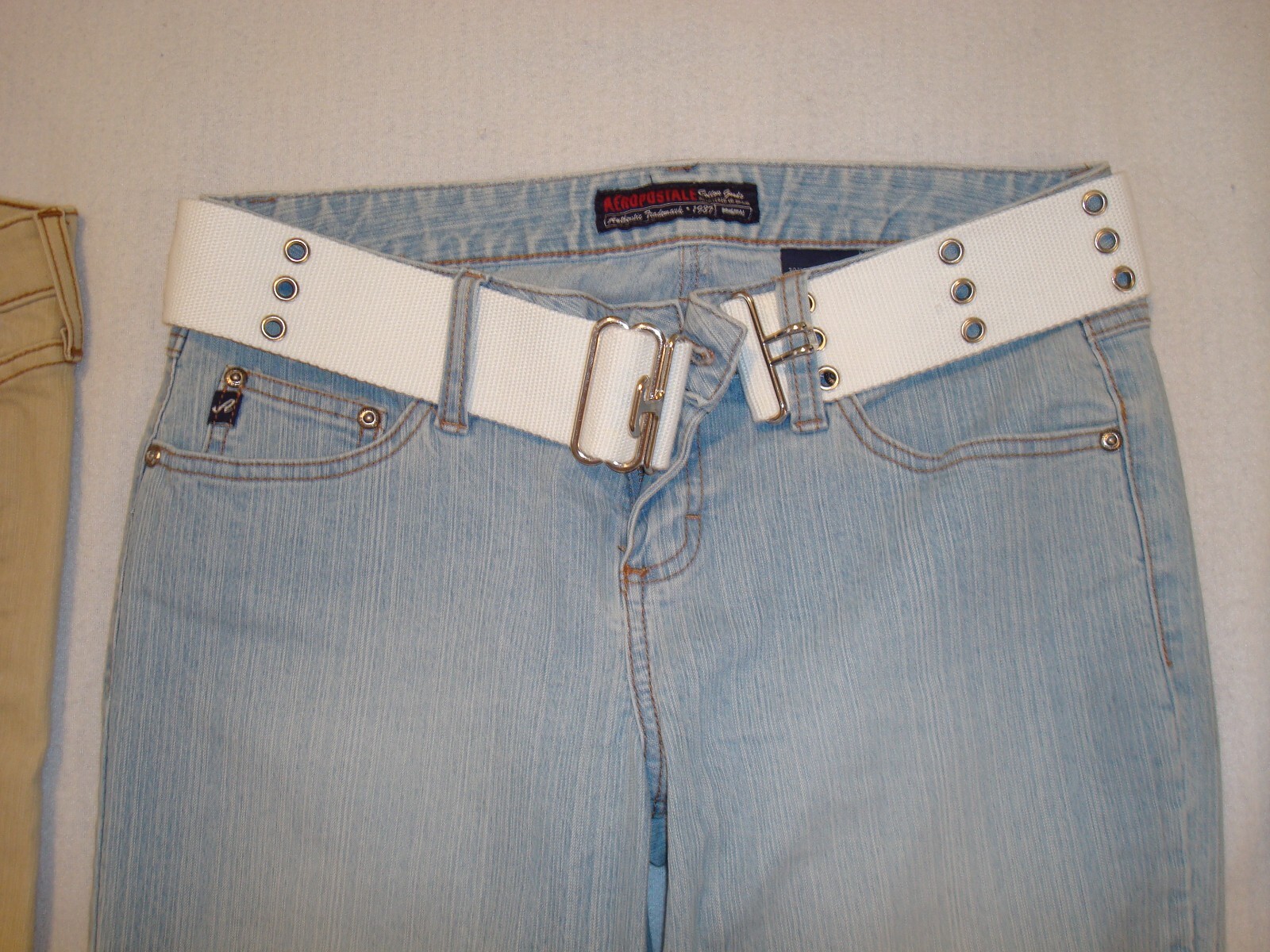 3 PAIR OF VINTAGE LATE 1980’S AEROPOSTALE JUNIOR WOMENS PANTS FLARE CUT