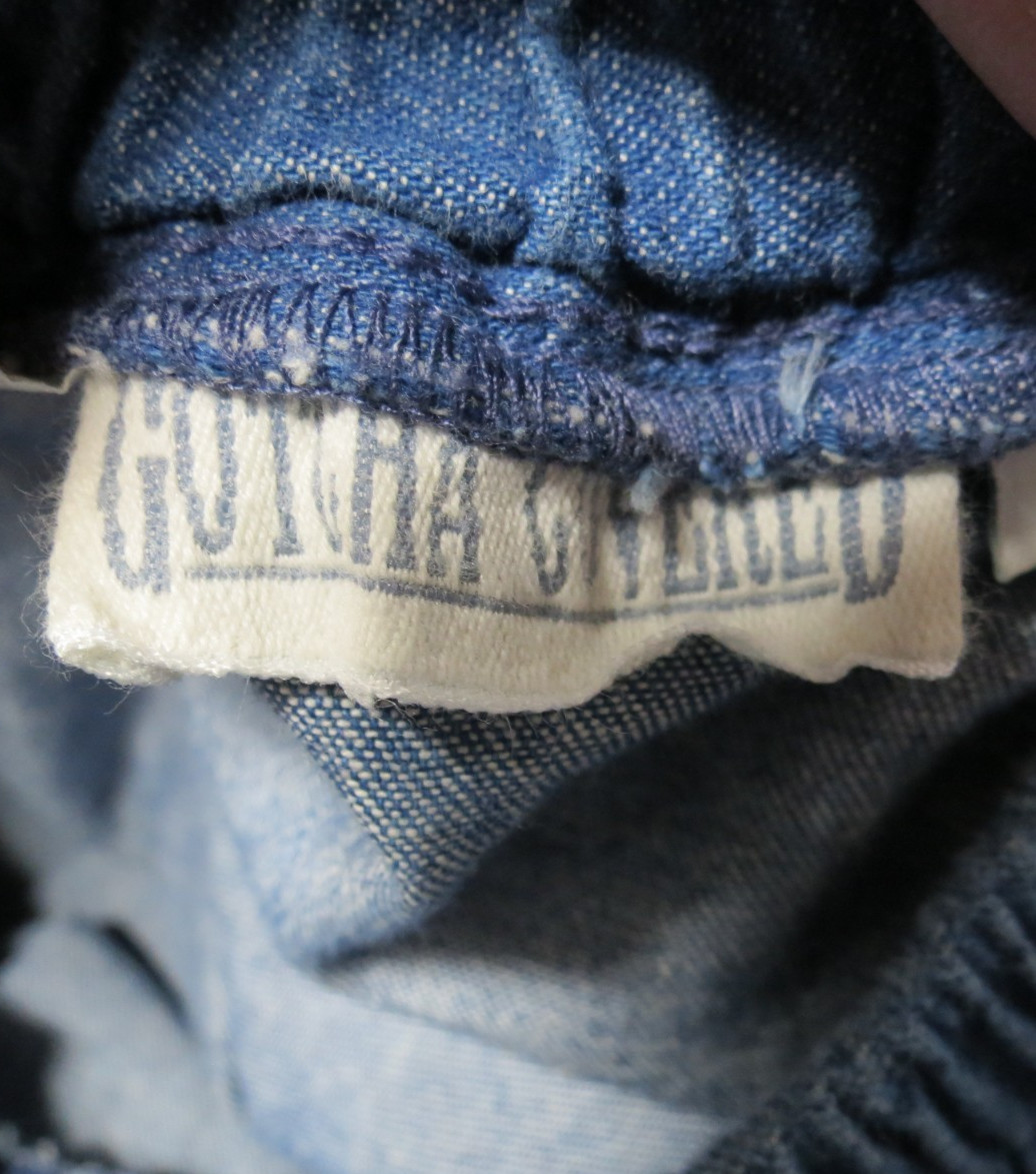 Vintage Gotcha Covered Size 12 Petite Pull On Denim Jean Skirt Elastic Waist