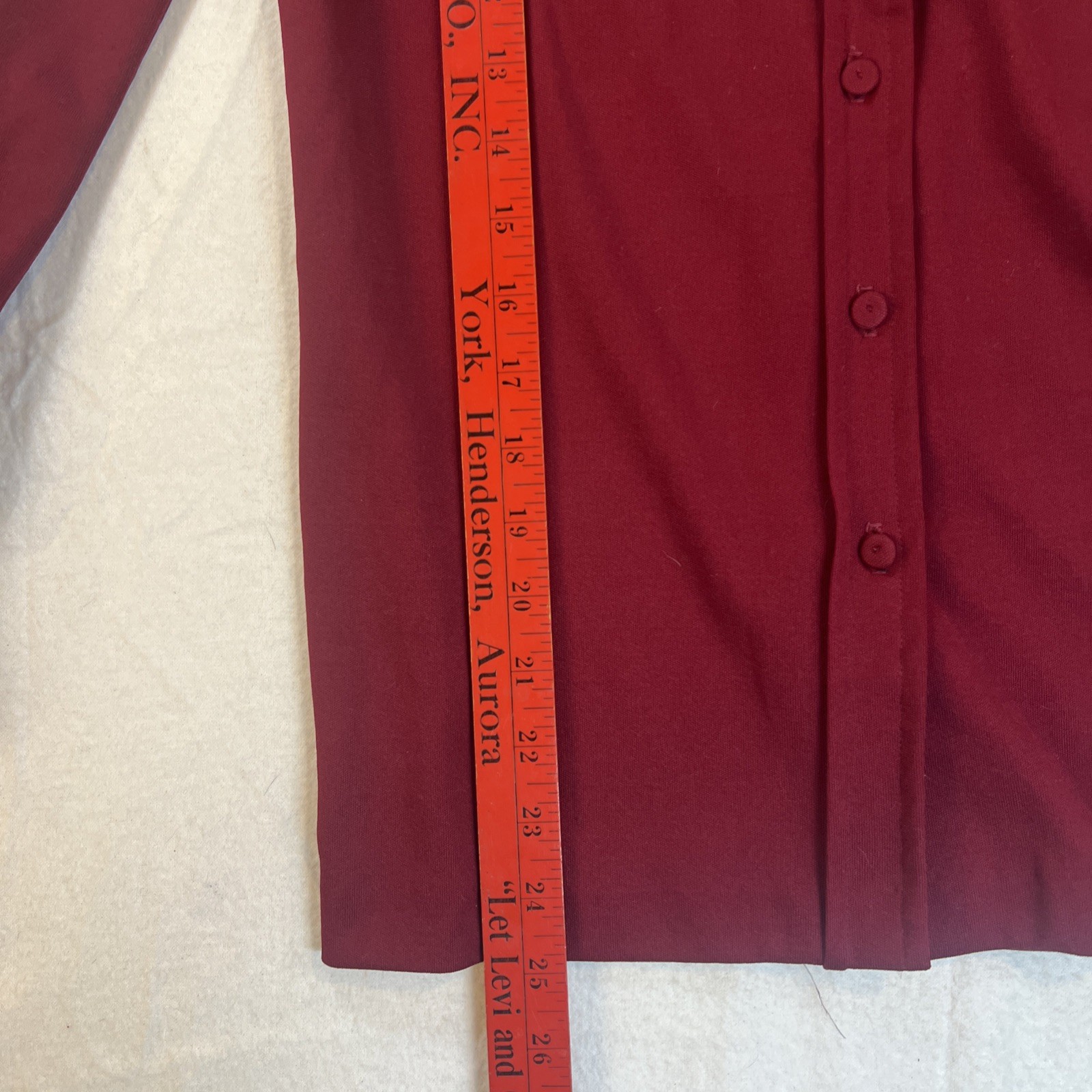 Tanner way By Melba Hobson Sz 6 Button Up Burgandy VTG 70s