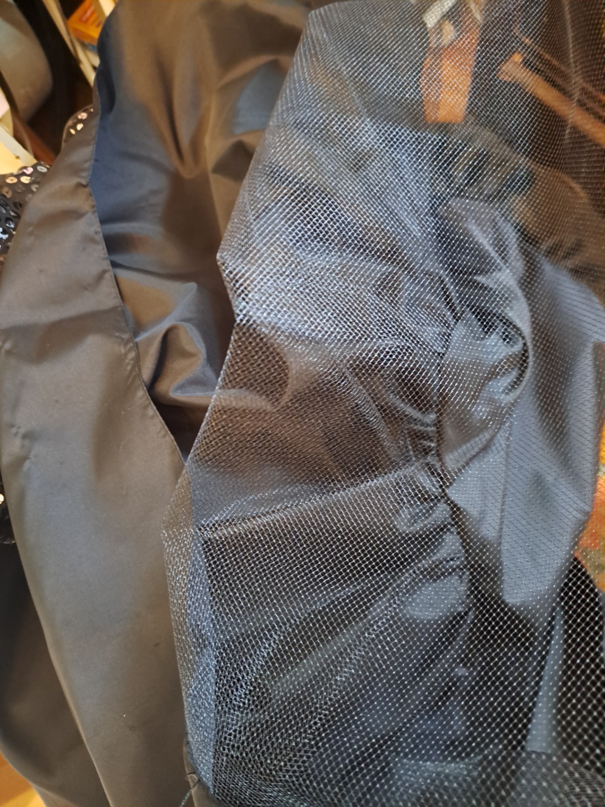 VTG 1980s Black SEQUINED BIG BOW Asymmetrical Hem Strapless PROM PARTY DRESS 5/6