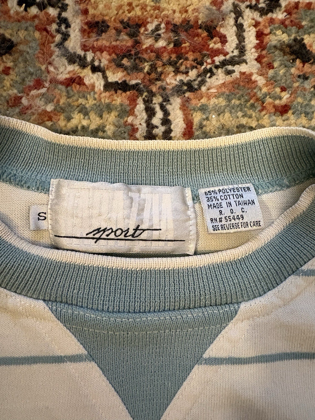 Vintage 80s/90s Knit Pastel Athleisure Women’s Sweater Size Small