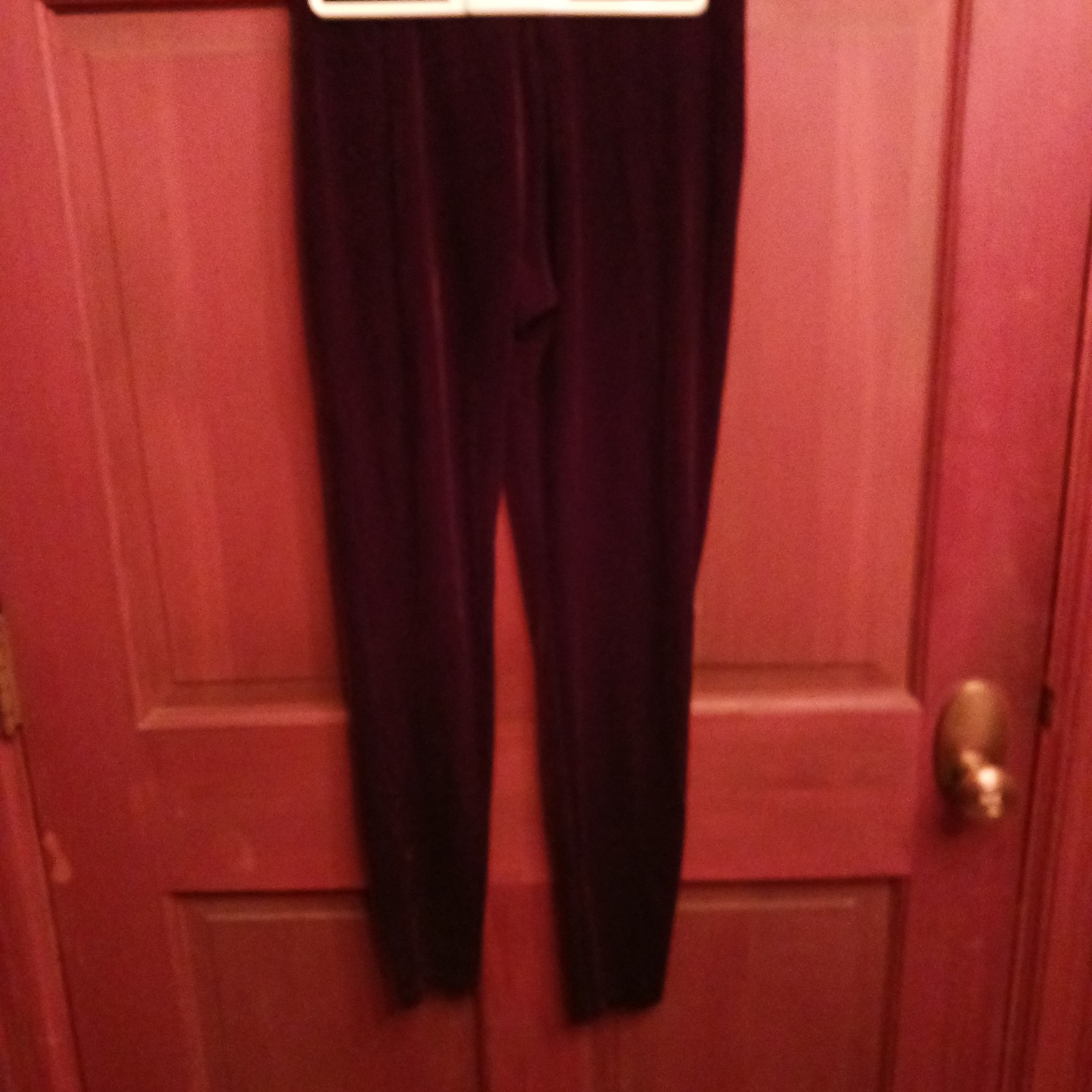 Vintage 1980s Bisou Bisou Brown Velvet Leggings.