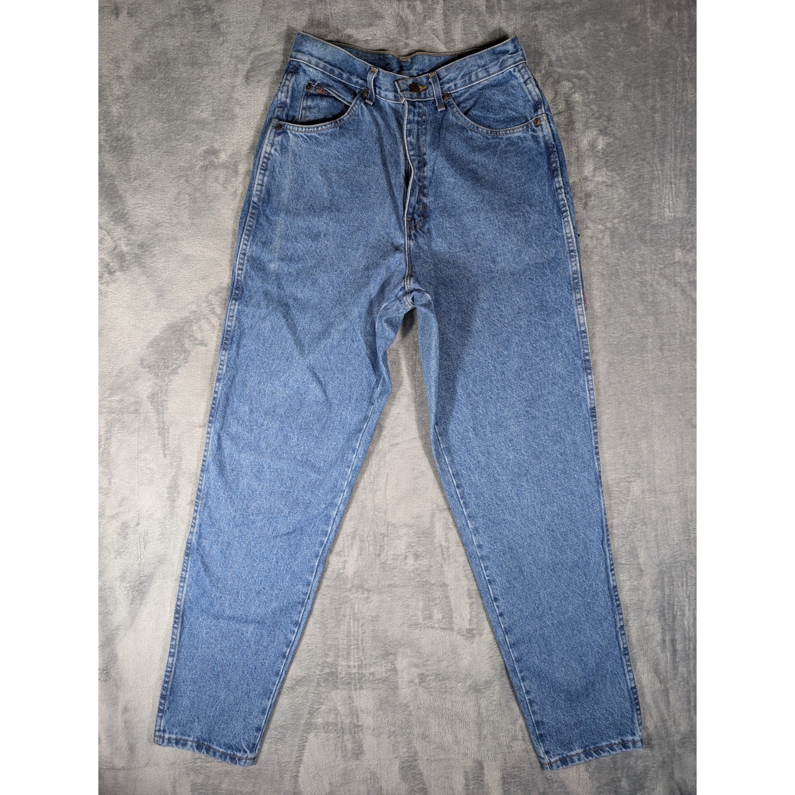 Vintage Chic High Rise Relaxed Fit Tapered Leg Jeans Made in USA Size 12 Average