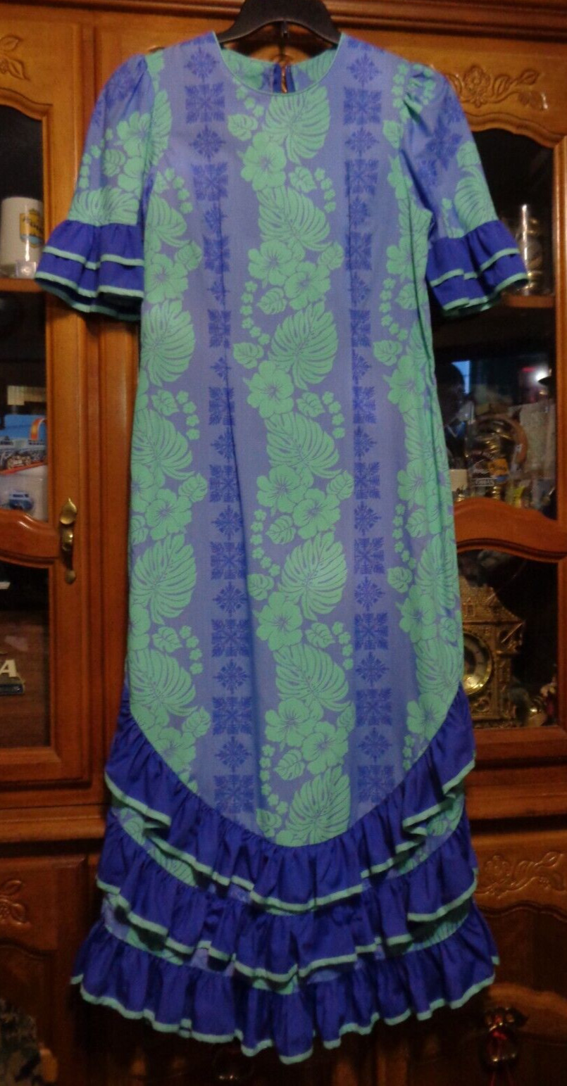 Beautiful Good Times Hawaiian VINTAGE Luau Dress Size MEDIUM