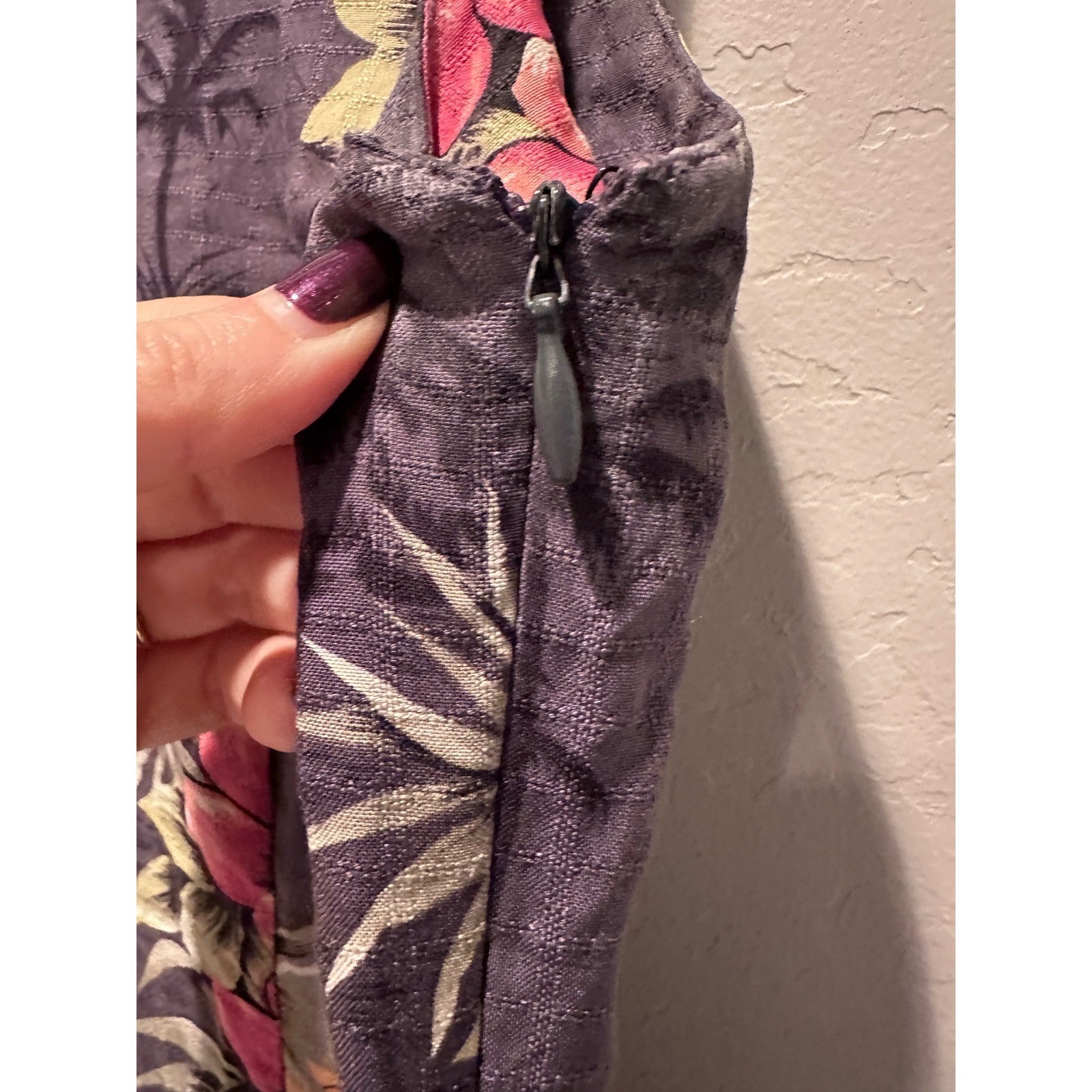Tommy Bahama 100% Silk Tropical Pineapple Mini Dress Y2K Resort Size 6