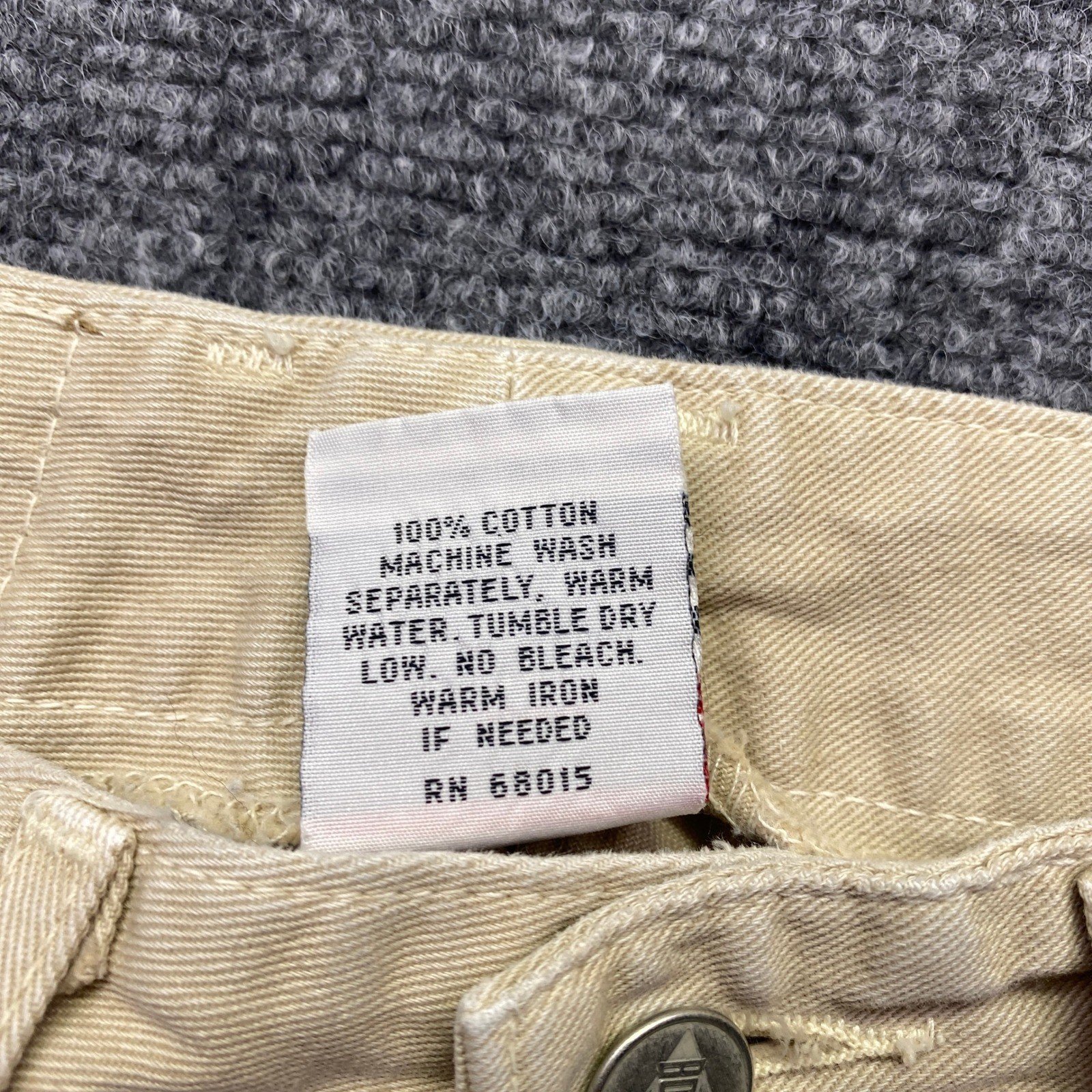 Vintage Bongo Gene Montesano Tan Khaki Flare Bell Bottom Pants Sz 5 USA Western