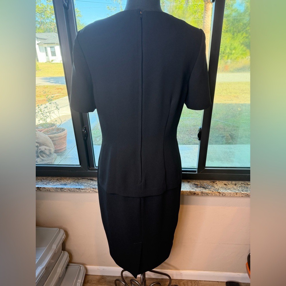 Oberon Vintage Elegant Black One Piece Short Sleeve Dress