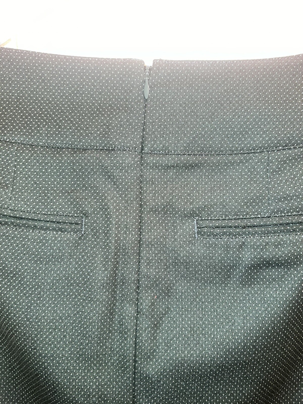 worthhington skirt green whit dot RN#93677
