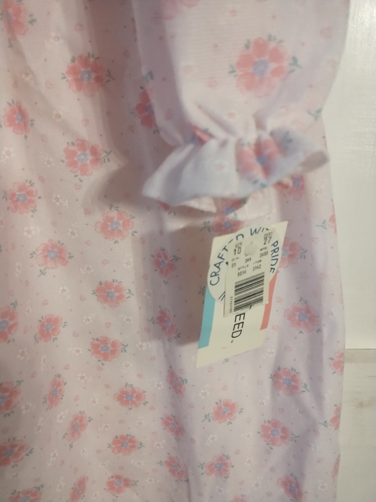 Grandma Vintage NWT Night Gown Granny Core Pink Med Gift Floral Kelly Reed 90s