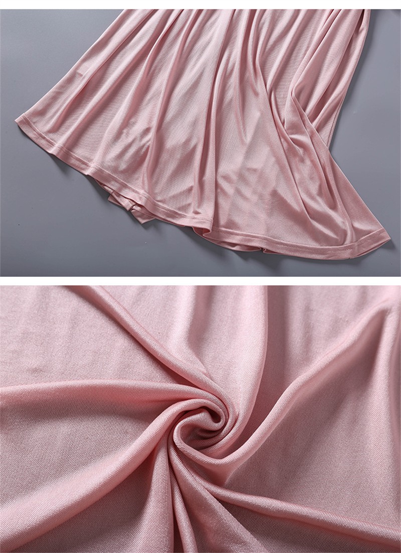 100silk Pajamas Women’s Thin Nightgown V-neck Tie Loungewear Nightdress Bathrobe
