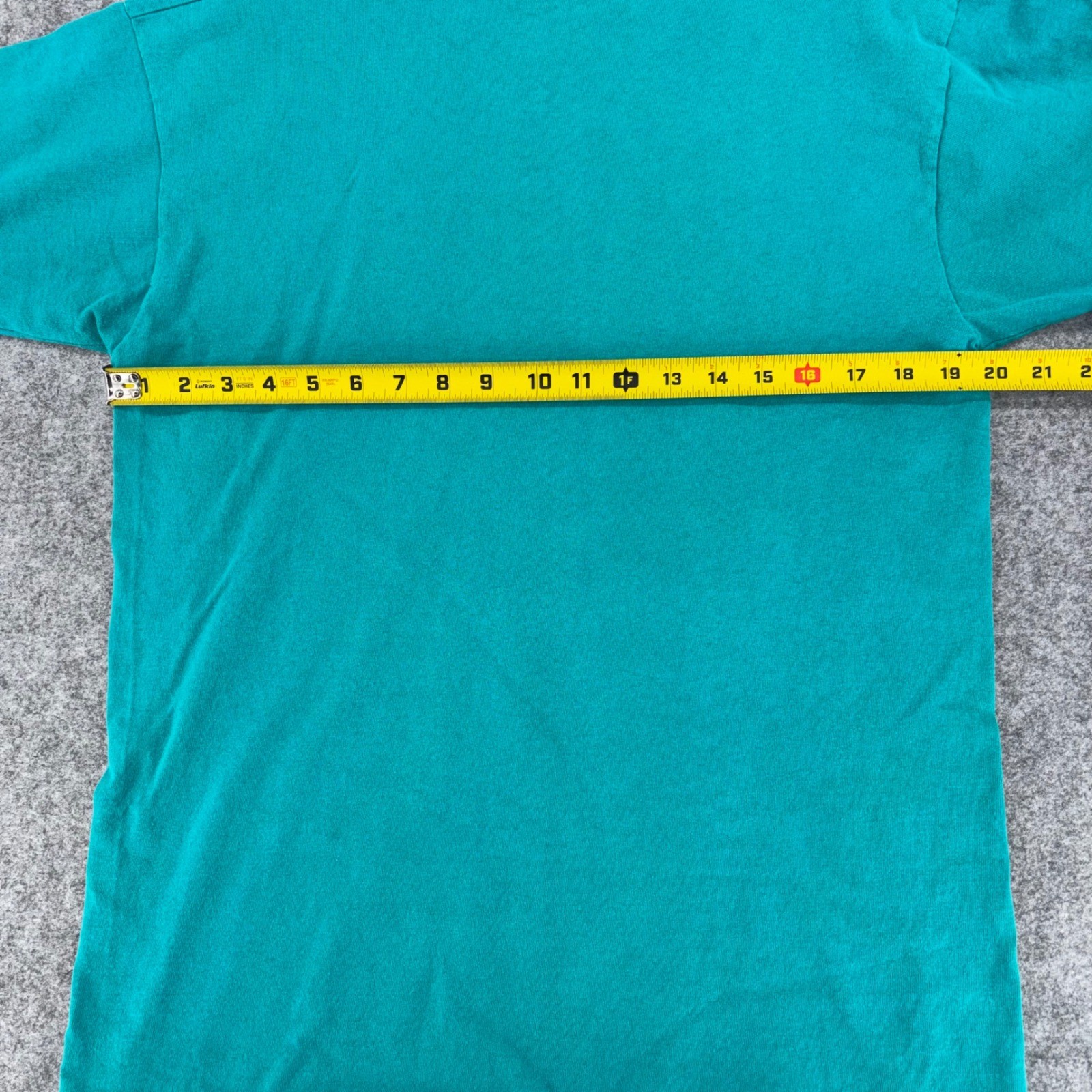 Vintage Fruit of the Loom Casualwear Teal Green T-Shirt Made in USA Women Medium