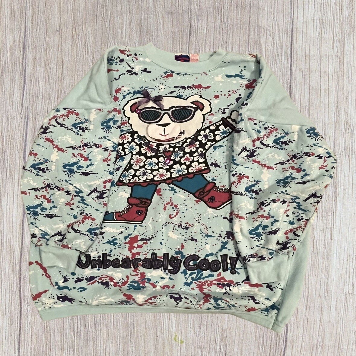 Vintage 80s/90s Comfy Club Girls Woman’s Sweatshirt Size Large