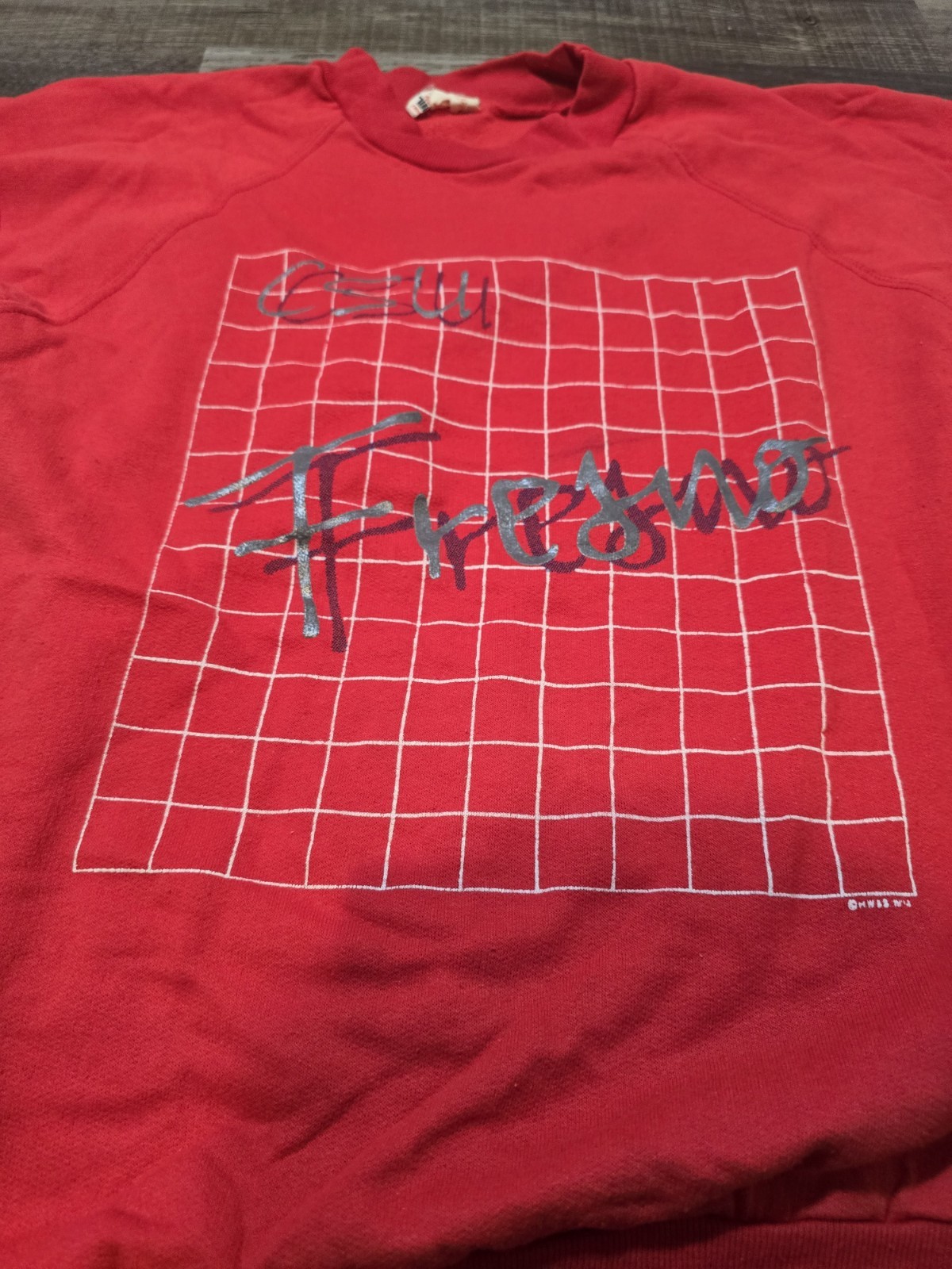 Vintage Fresno CSU Red Muscle T-shirt Medium #138