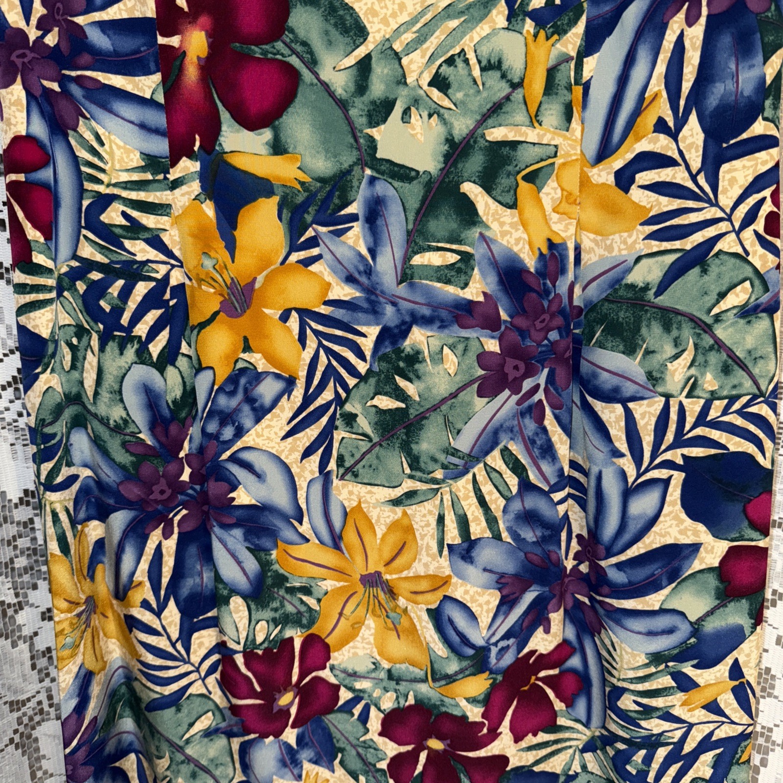 VTG Maggie London Petites Multicolor Silk Lined Floral Print Shift Dress SZ 12P