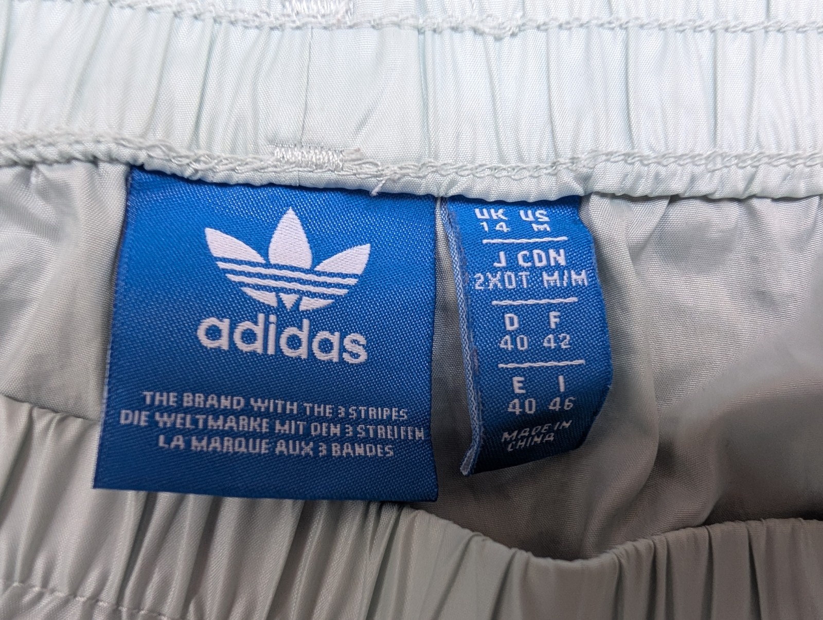 ADIDAS Glanz Shorts Womens 40 Mint Running Casual Swim Trunks Vintage Sports Retro Gym