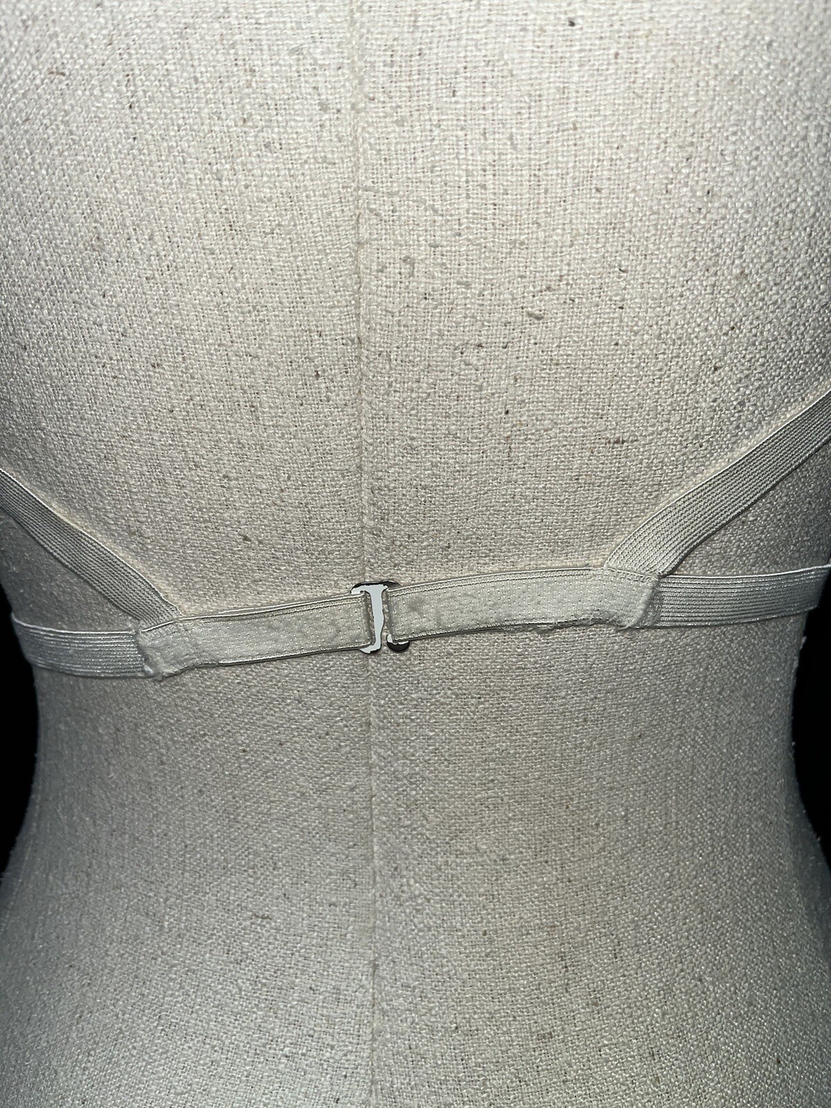 Vtg 50’s Bra Circle Stitch Hollywood Vassarette Backless Petal Pusher White 36B