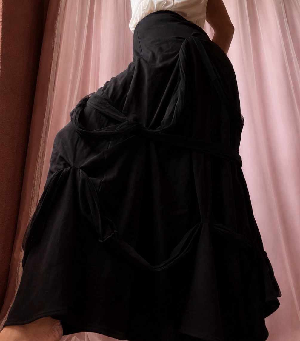 1990s Luna Luz Modal French Terry Avant-Garde skirt