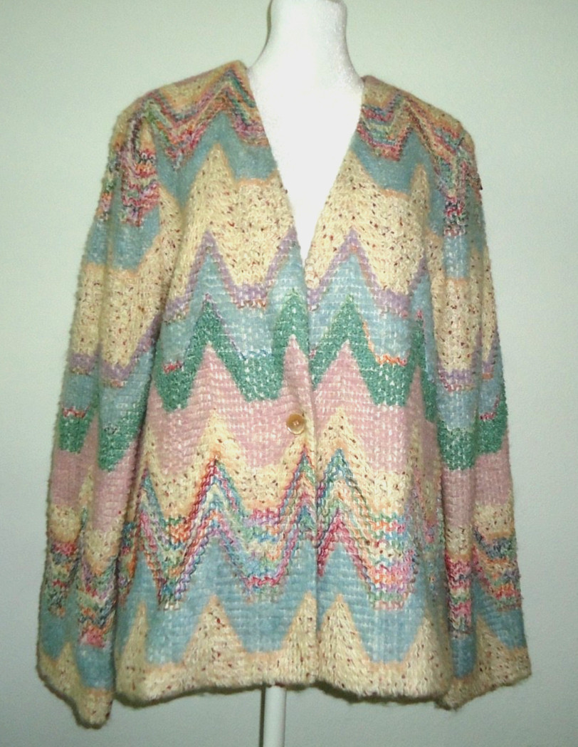 Vintage 70s Devon Women’s Blazer Rayon/Mohair Blend Size 14