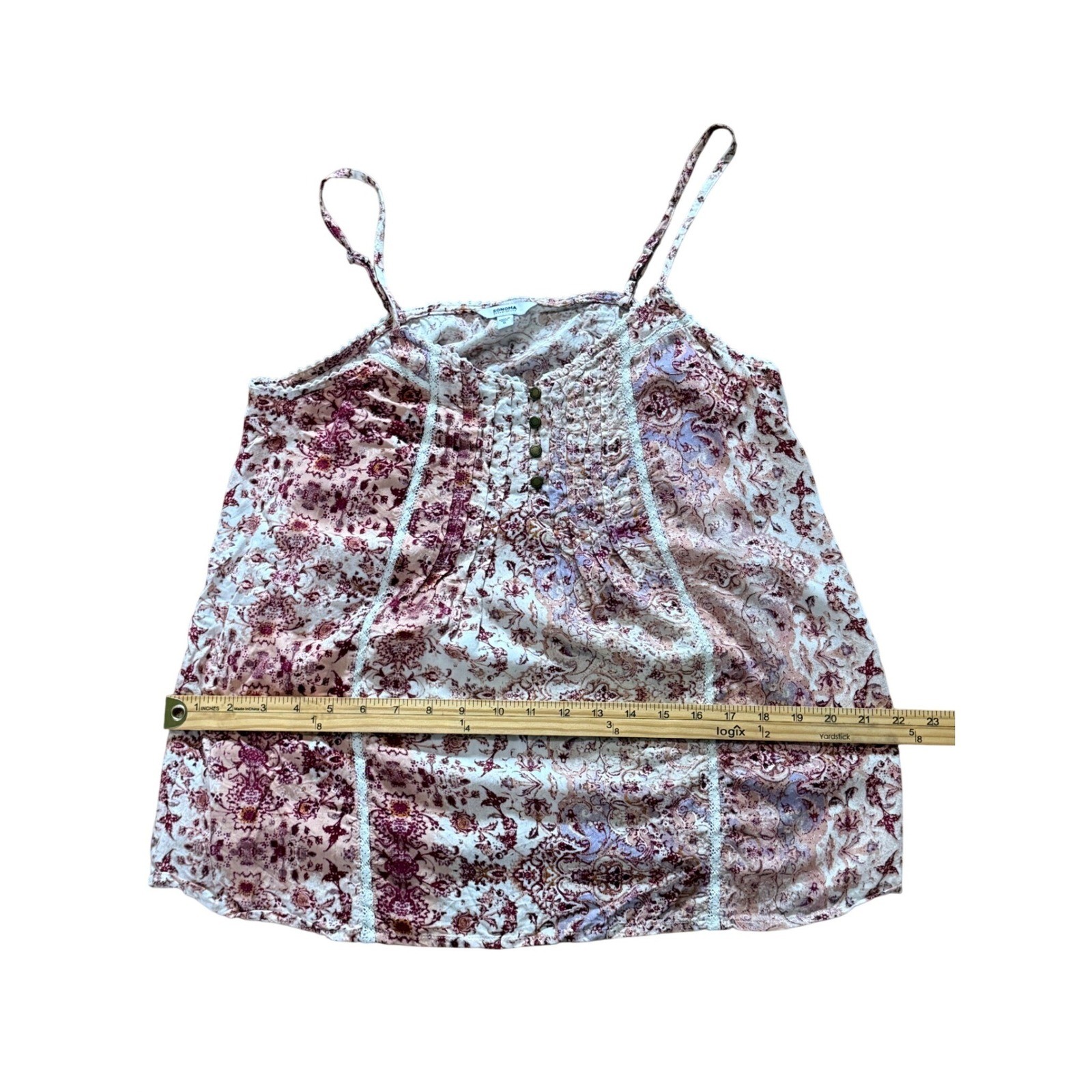 Cottage Core Boho Cami’s Rayon Flowy Floral Feminine Sonoma Sz Small Lot of 2